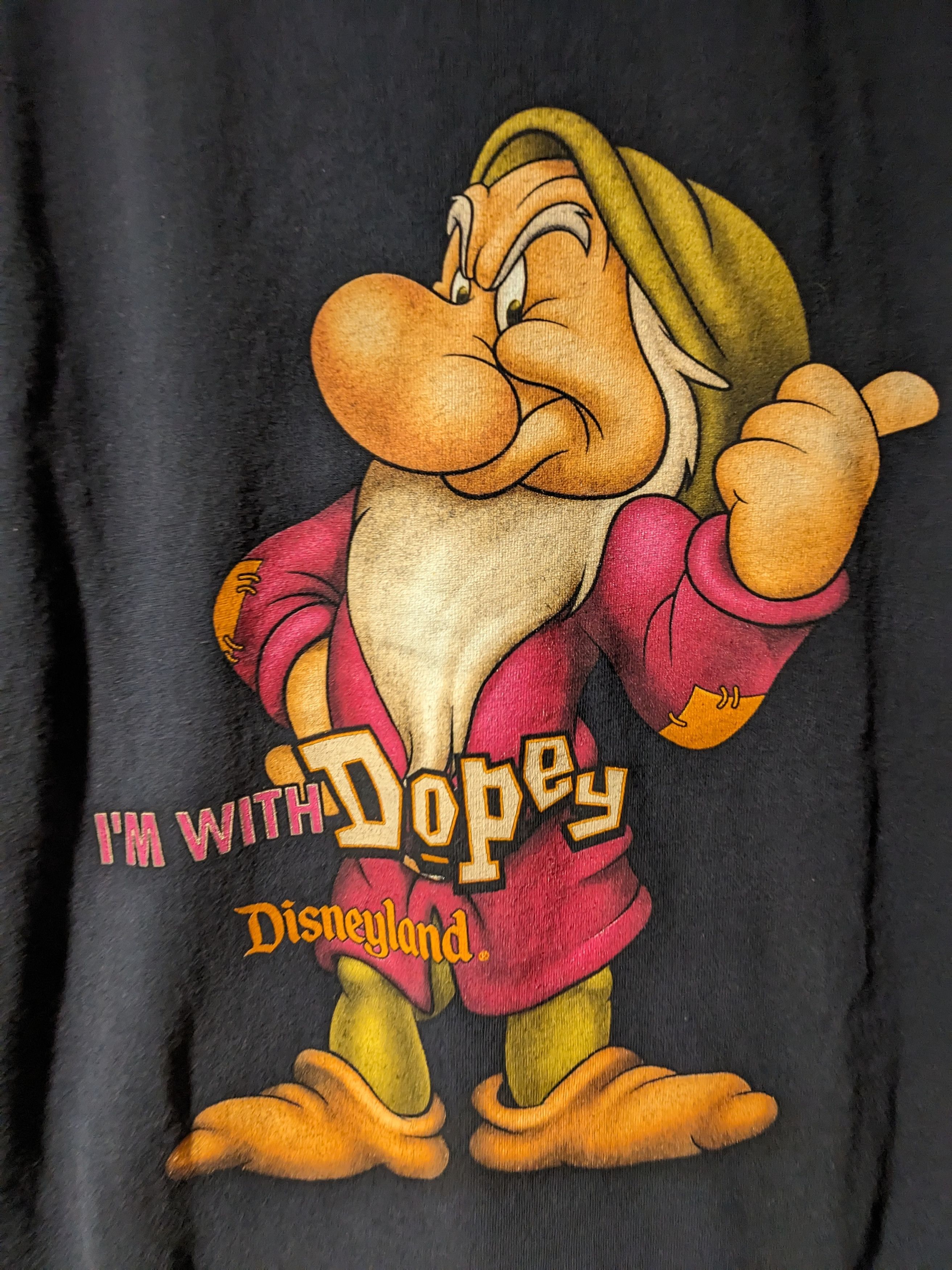 Disney × Vintage Vintage Y2K Walt Disney Land Resort I'm With Dopey T-Shirt Size US XXL / EU 58 / 5 - 2 Thumbnail