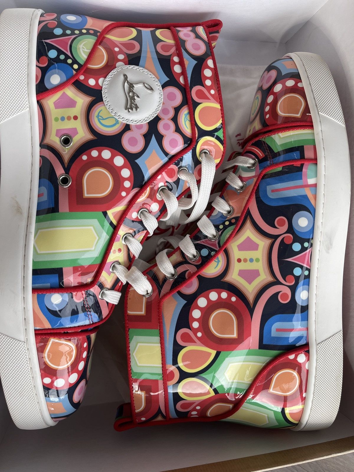 Christian Louboutin Christian Louboutin Louis Orlato Flat Patent Tivoli/GG Size US 13 / EU 46 - 14 Thumbnail