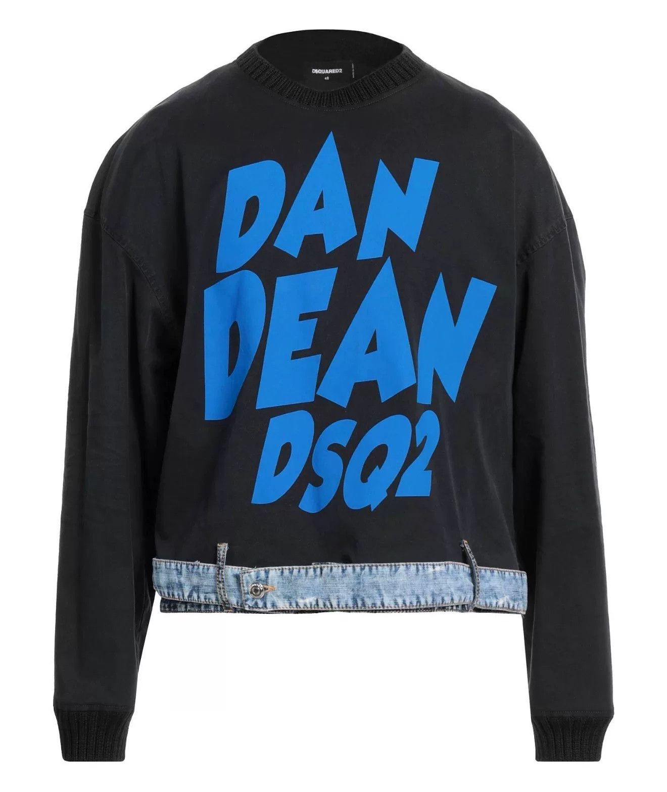 dsquared2 oversized sweatshirt with detachable belt
