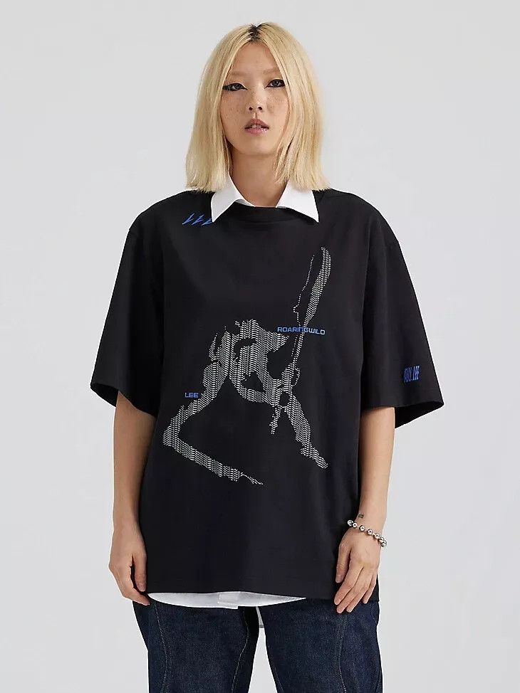 Lee Unisex Lee x ROARINGWILD Oversized Graphic Tee Size US M / EU 48-50 / 2 - 3 Thumbnail