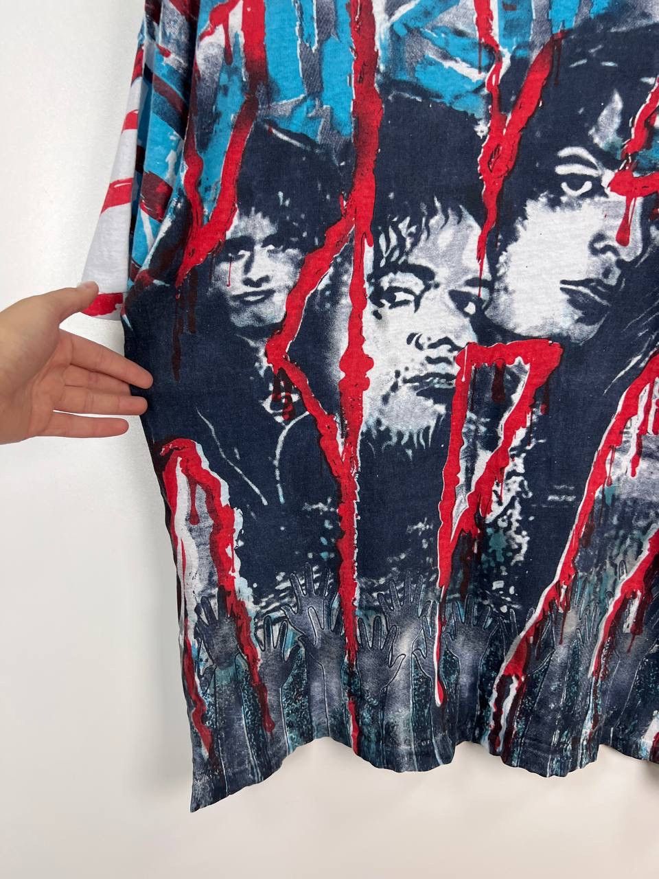 KISS Kiss Unholy 90s single stich over print vintage tee size XL Size US XL / EU 56 / 4 - 6 Thumbnail