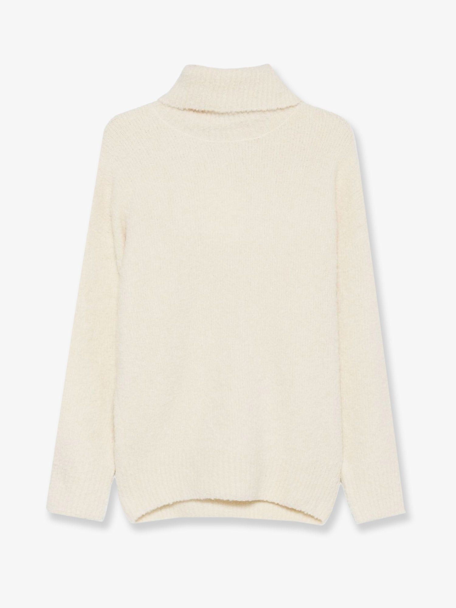 Boucle Alpaca Blend Turtleneck