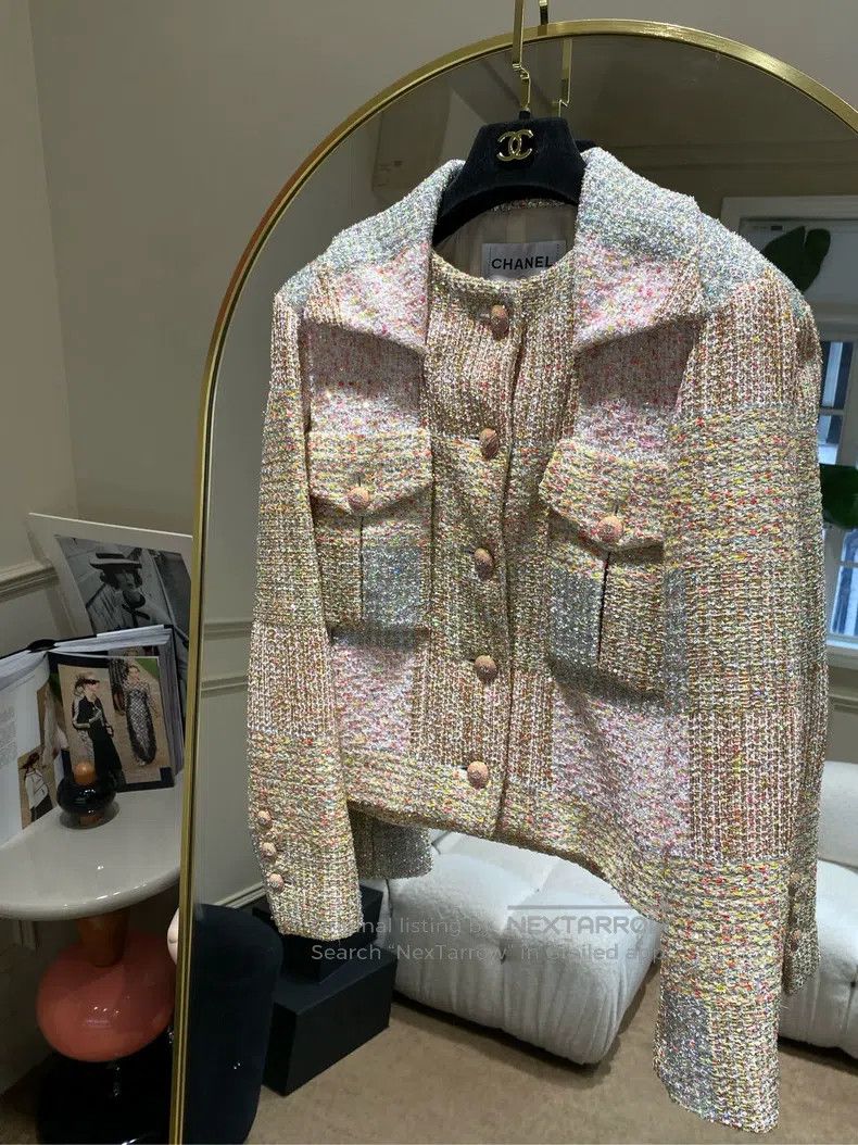 Chanel Chanel 24c sequin glitter diamond button jacket Size XXS / US 00 / IT 34 - 1 Thumbnail
