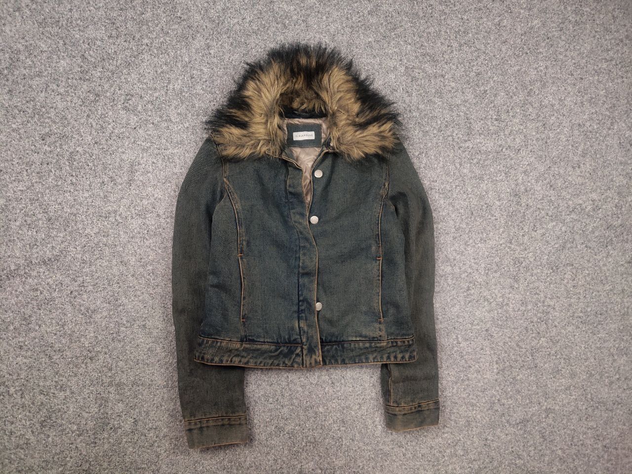 Hysteric Glamour Vintage Y2K Clockhouse denim Fur Jacket if six was nine LGB Size M / US 6-8 / IT 42-44 - 2 Thumbnail