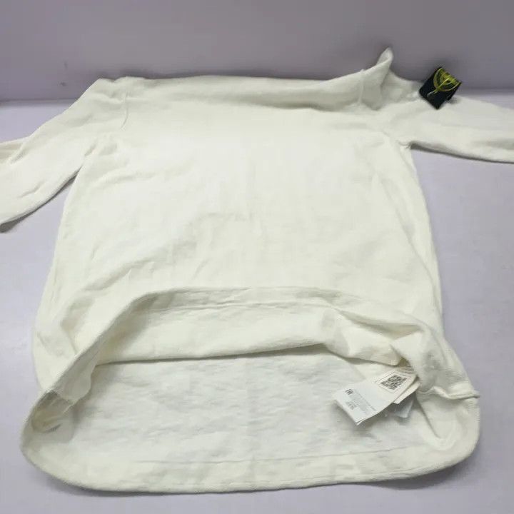 Stone Island Stone Island White Logo Long Sleeve Sweater -2506 Size US L / EU 52-54 / 3 - 8 Thumbnail
