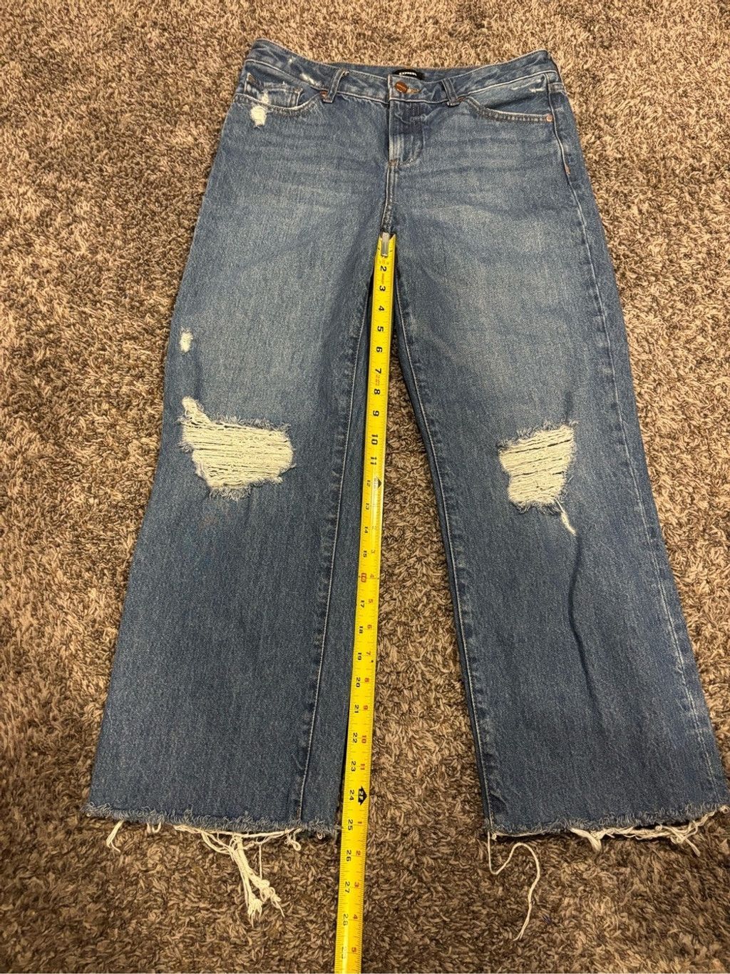 Express Express Women's 90s Ankle Boot Mid Rise Jeans Size 28" / US 6 / IT 42 - 3 Thumbnail