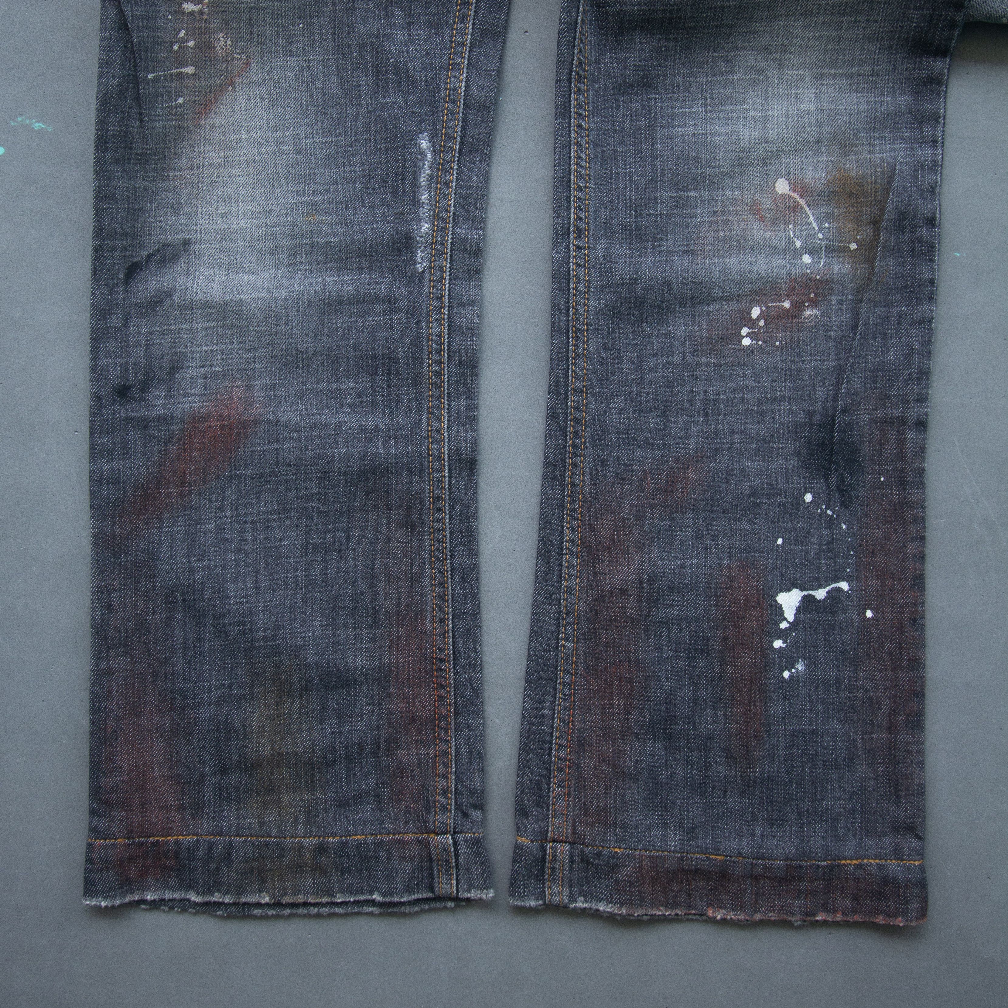 Dolce & Gabbana DnG Paint Splatter Jeans Size US 32 / EU 48 - 8 Thumbnail