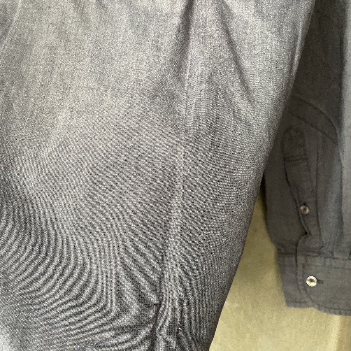 Nigel Cabourn Nigel Cabourn British Officers Band Collar Shirt Navy Size US S / EU 44-46 / 1 - 14 Thumbnail