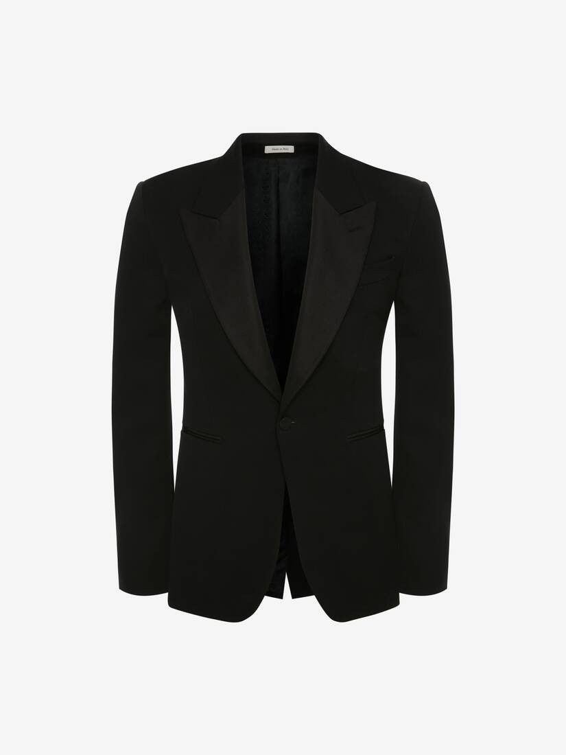 Alexander McQueen o1w1db10725 Large Lapels Tailored Jacket in Black Size US M / EU 48-50 / 2 - 2 Thumbnail