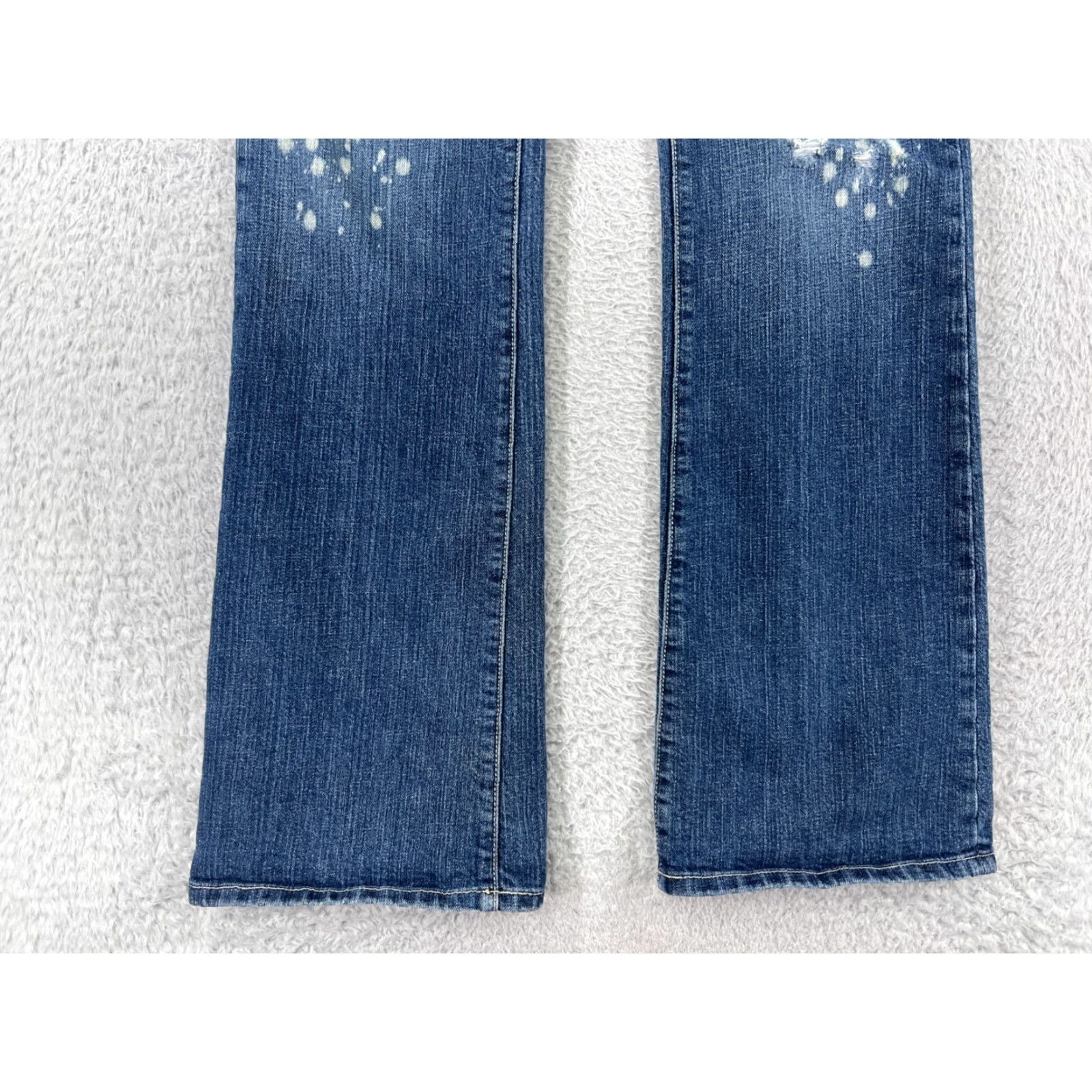 Guess VINTAGE GUESS Jeans Womens 28 Distressed Denim 5-Pocket Bootcut Cotton Blue Mens Womens Size 28" / US 6 / IT 42 - 7 Thumbnail