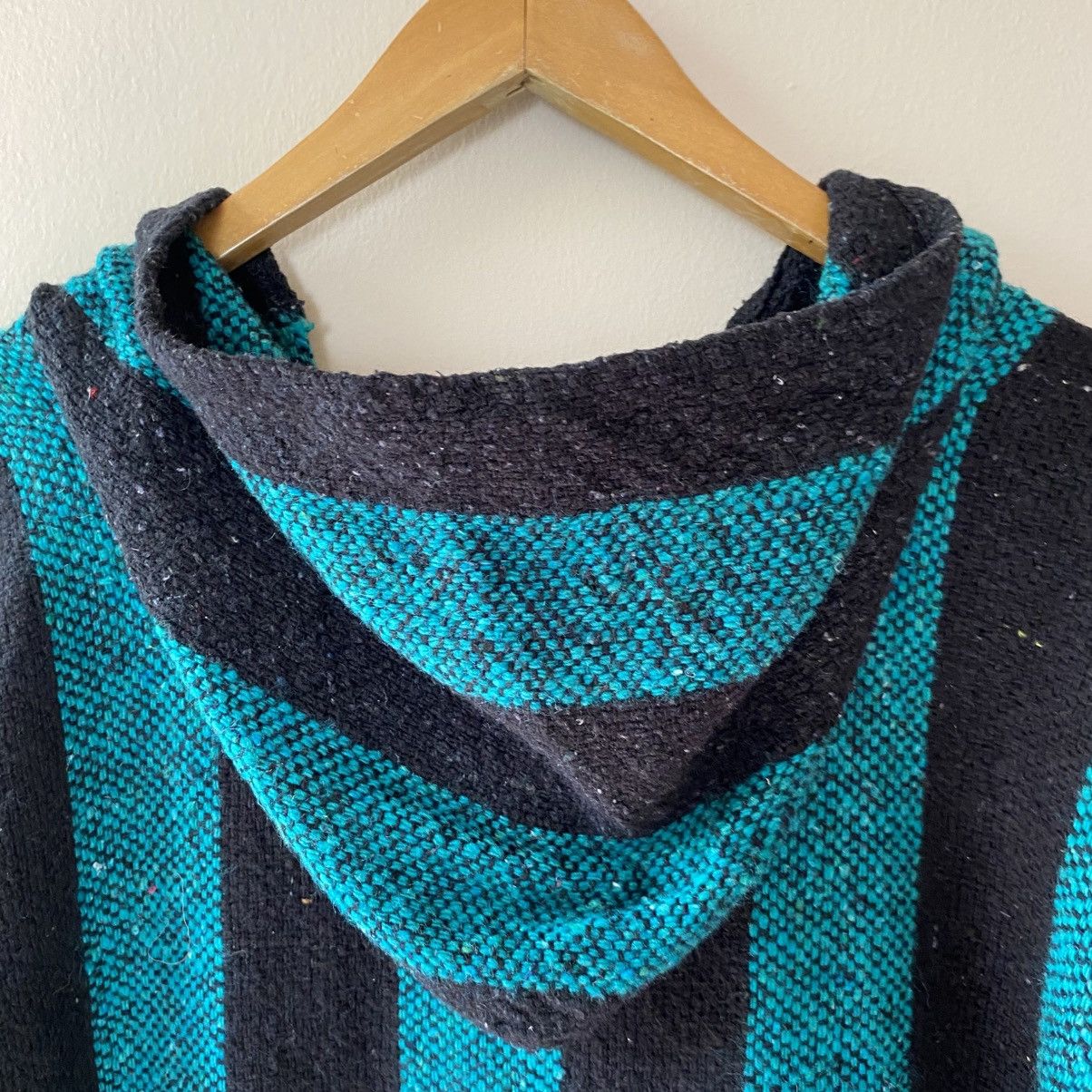 Vintage Black and Teal Striped Baja Hoodie Size US L / EU 52-54 / 3 - 11 Thumbnail