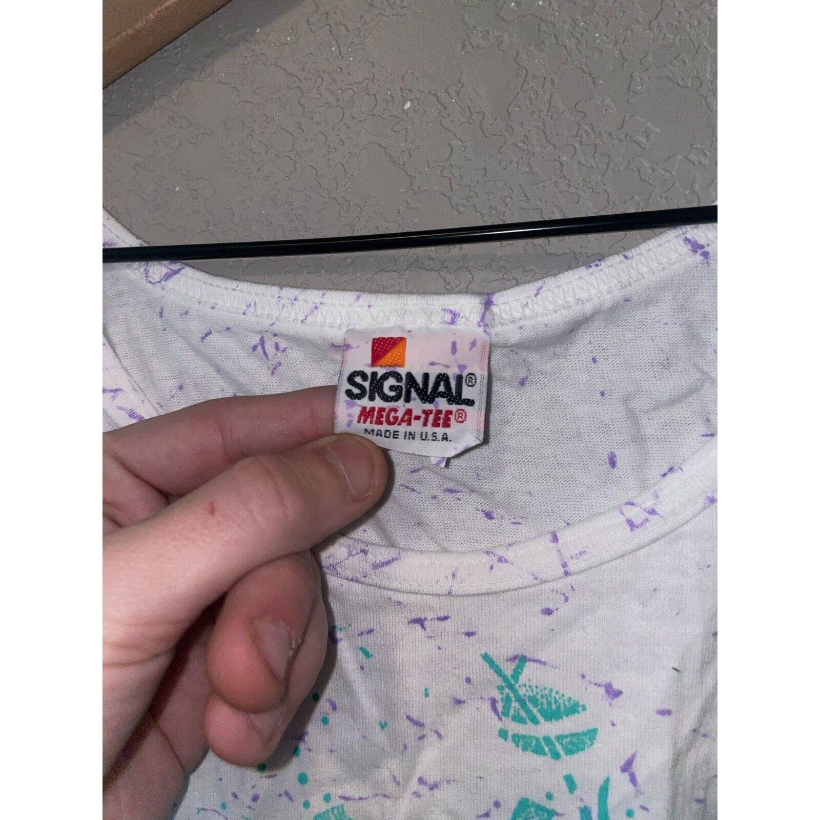 Signal Sport Vintage Womens Speckled Tank Top Shirt Leaf Tee VTG 90s M Size M / US 6-8 / IT 42-44 - 6 Thumbnail