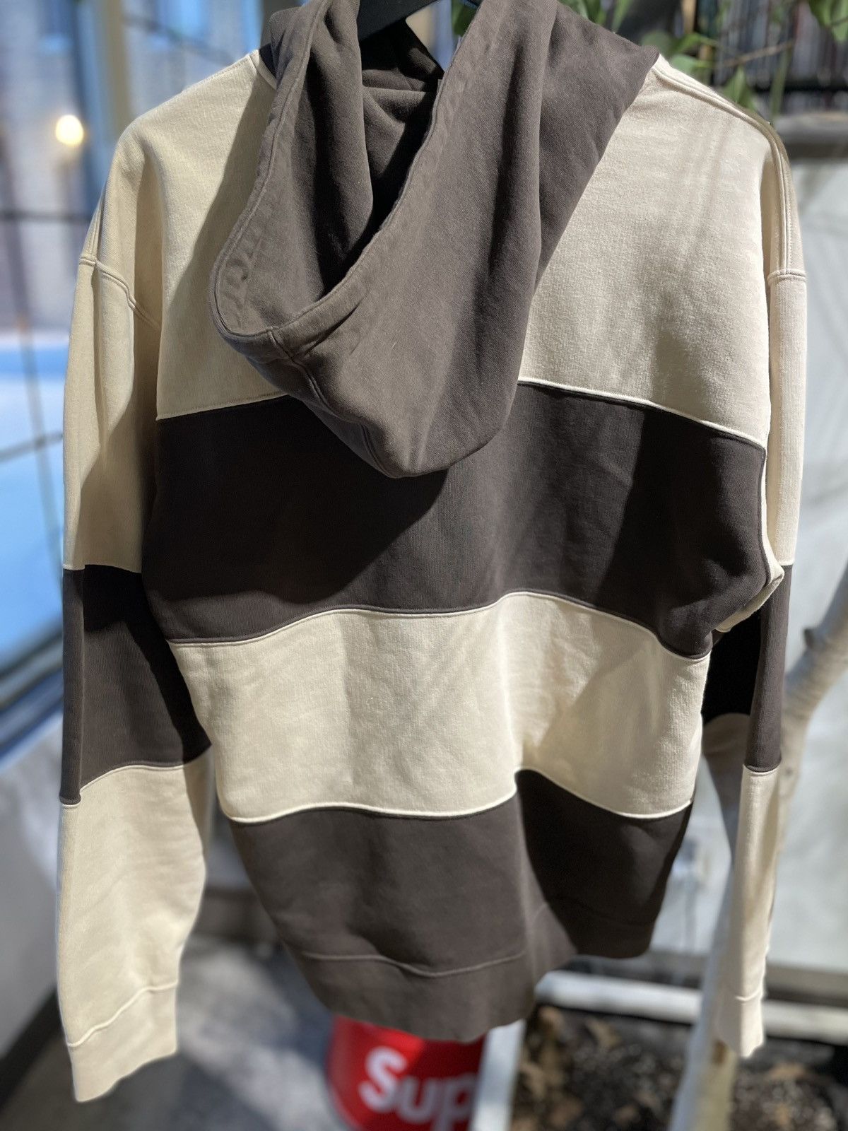 Nike × Supreme Supreme x Nike Stripe Hooded Sweatshirt Size US M / EU 48-50 / 2 - 3 Thumbnail