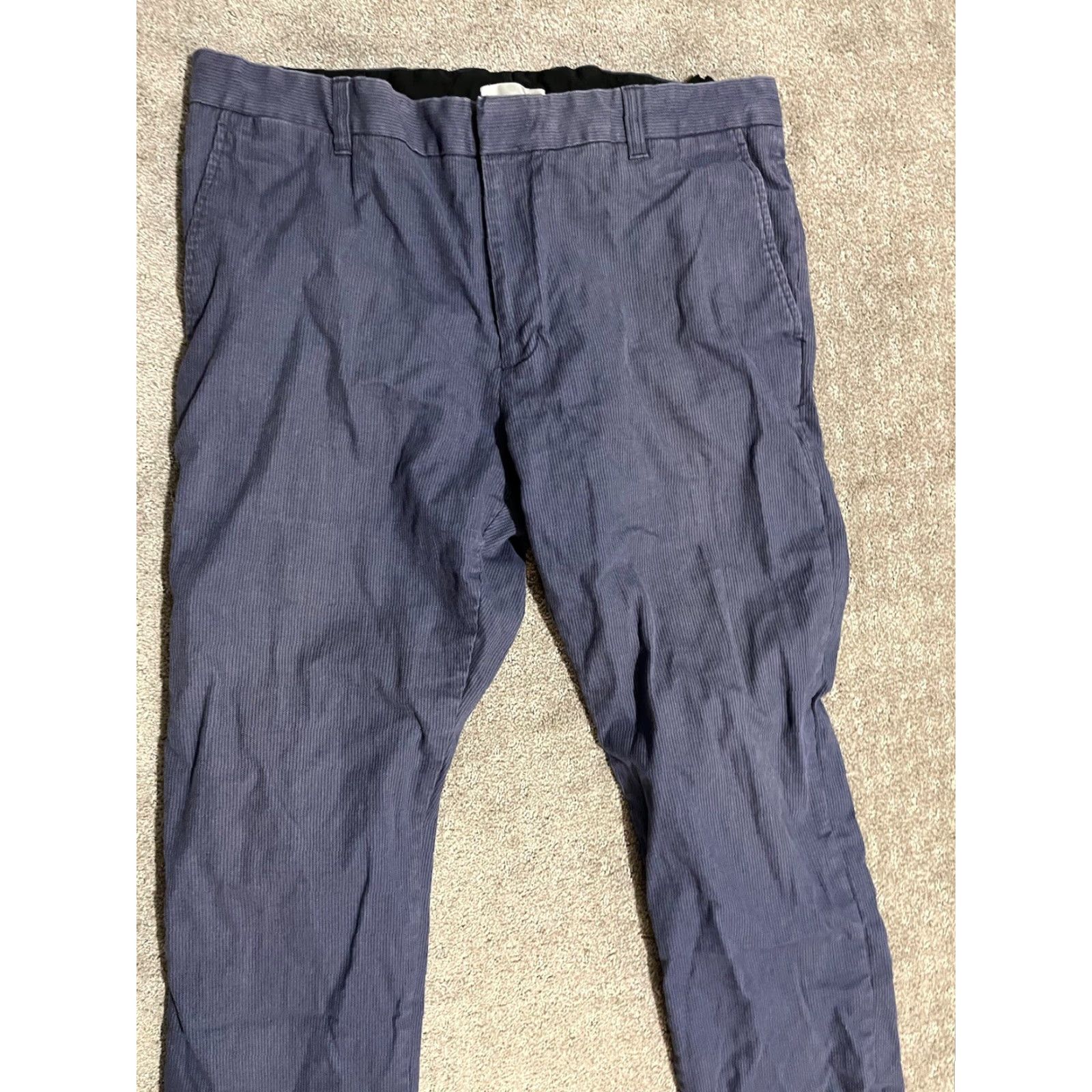 Vince Vince Mens Chino Pants Slacks Stretch Cotton Flat Front Blue 36 Pants Mens Size US 36 / EU 52 - 2 Thumbnail