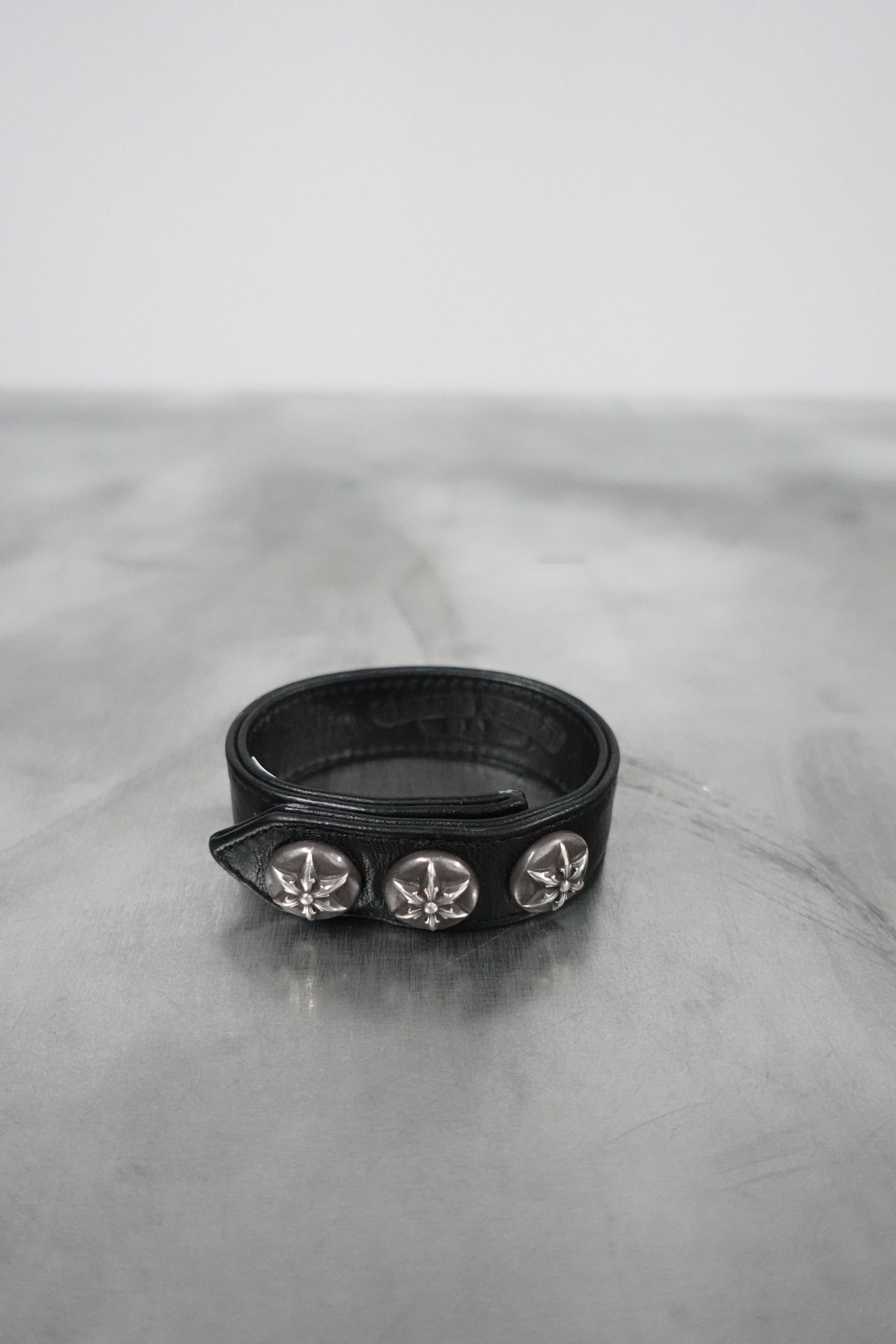 Chrome Hearts CHROME HEARTS LEATHER STAR SNAP BRACELET Size ONE SIZE - 2 Thumbnail