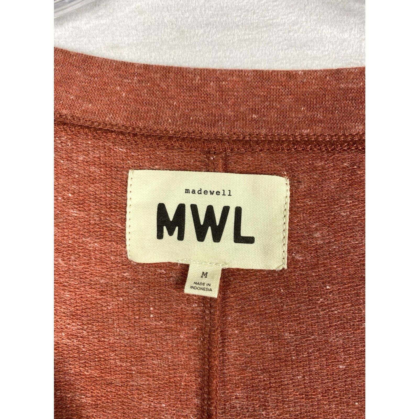 Madewell Madewell Romper Womens M Shortall V Neck Pockets Shorts Stretch Cotton Speckled Size 32" / US 10 / IT 46 - 3 Thumbnail