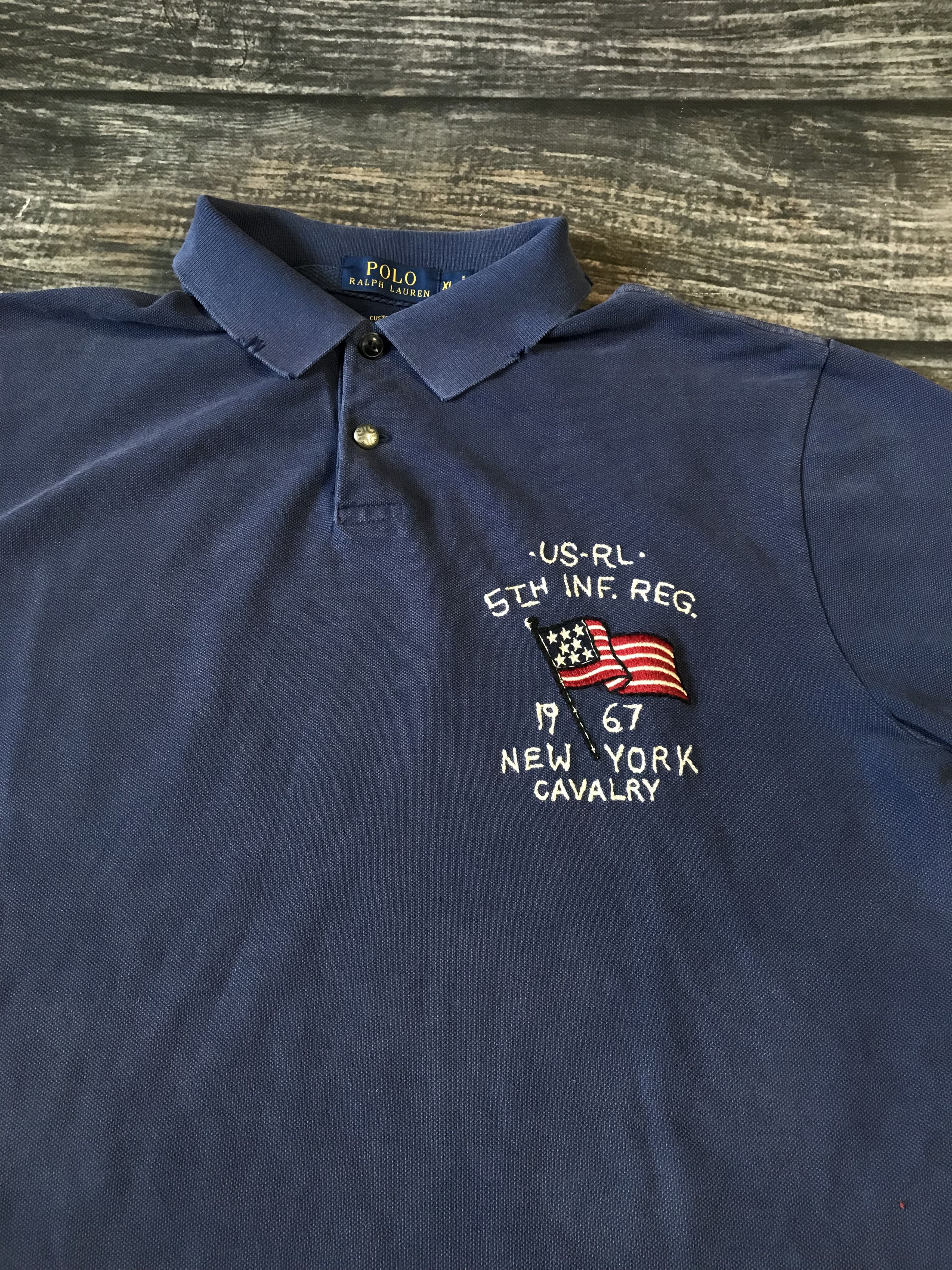 Polo Ralph Lauren Ralph Lauren New York Big Logo Vintage Polo Size US XL / EU 56 / 4 - 2 Thumbnail