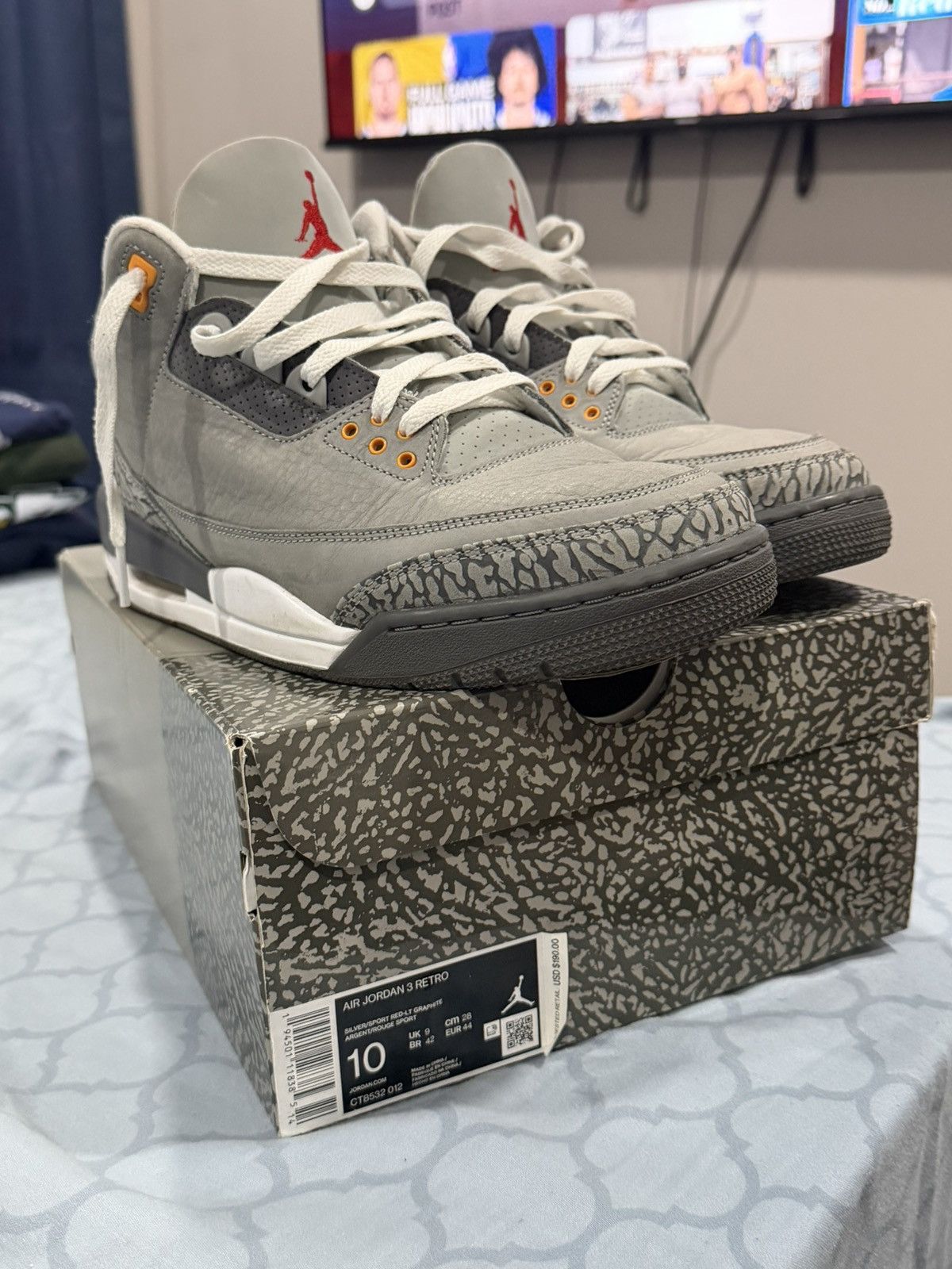 Jordan Brand Air Jordan 3 Retro “Cool Grey” 2021 Size US 10 / EU 43 - 1 Thumbnail