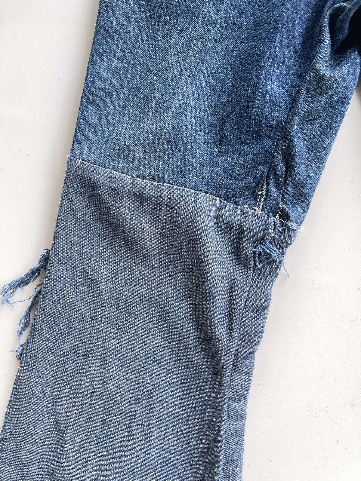 If Six Was Nine PICK‼️ Vintage Blue Born USA Remake Patchwork Flare Jeans Size 24" / US 00 / IT 34 - 16 Thumbnail