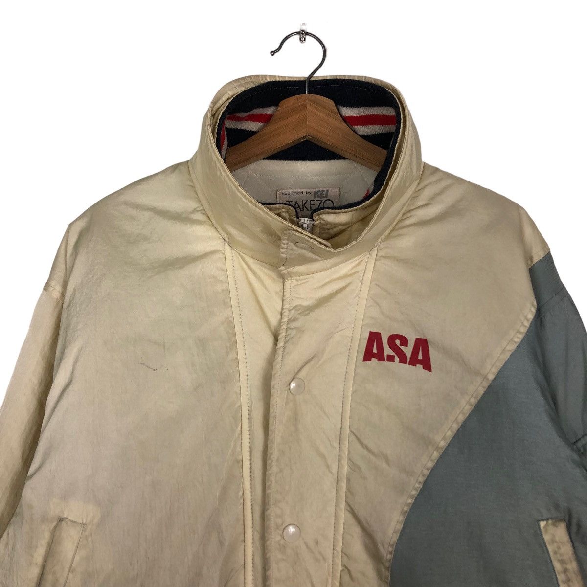 Japanese Brand Vintage Bondage Bomber Jacket Takezo Asa Big Logo Spell Out Size US M / EU 48-50 / 2 - 3 Thumbnail