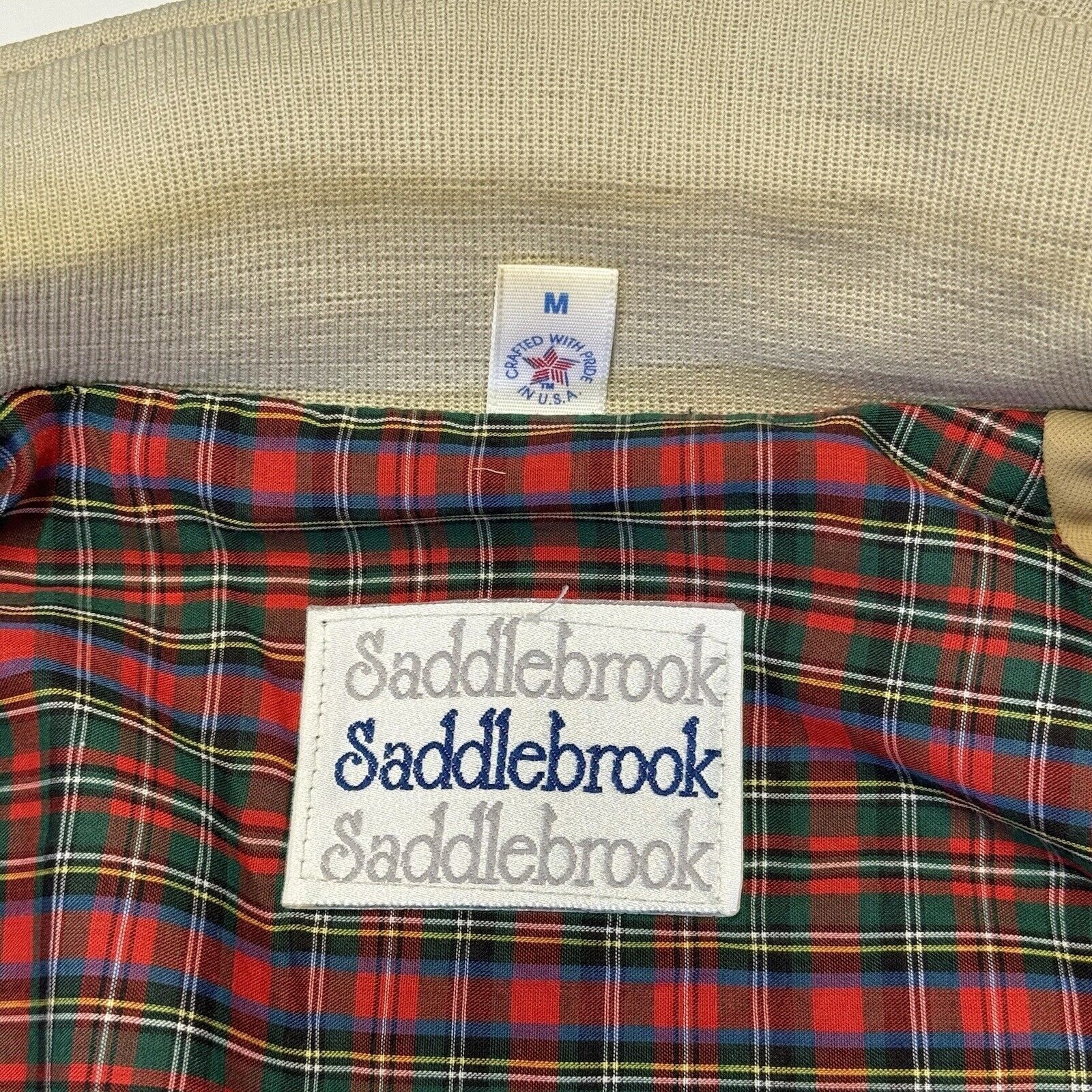Other Saddlebrook Zip Jacket Mens Medium Plaid Lined Collared Golf Size US M / EU 48-50 / 2 - 8 Thumbnail