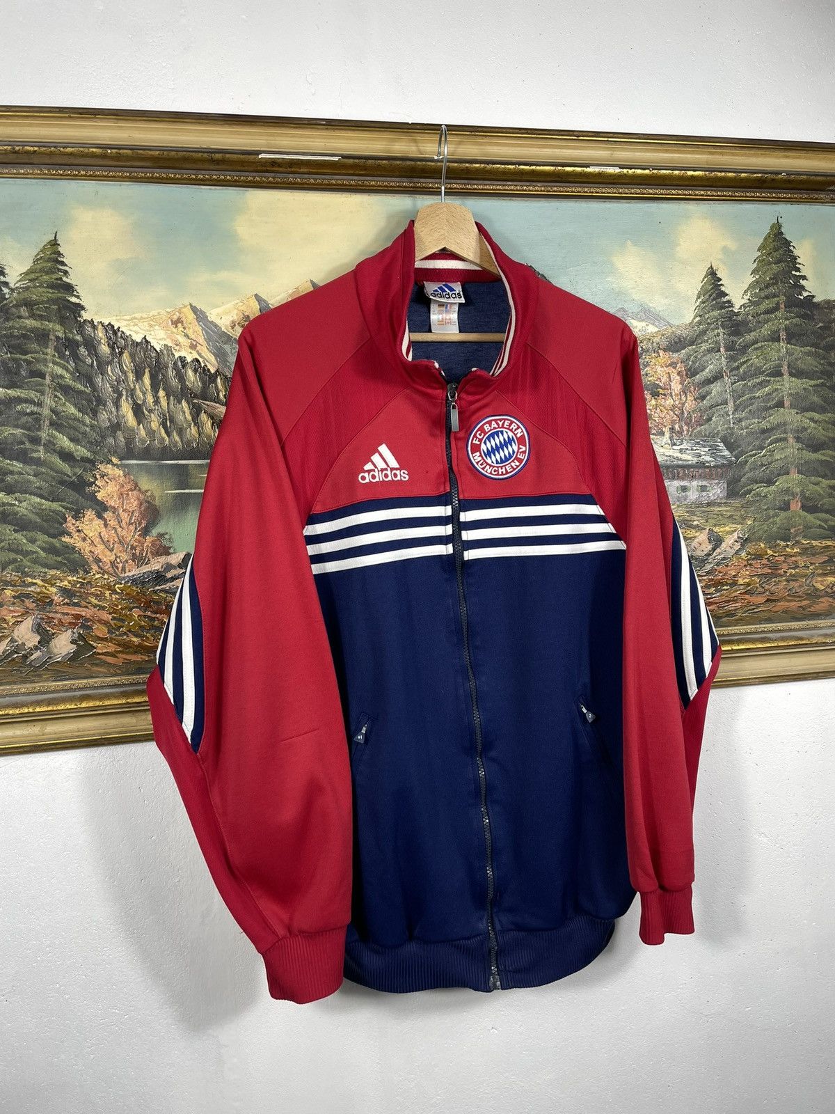 Adidas × Vintage Adidas 3 Stripes Tracksuit Retro Bayern Monachium Soccer Size US M / EU 48-50 / 2 - 3 Thumbnail