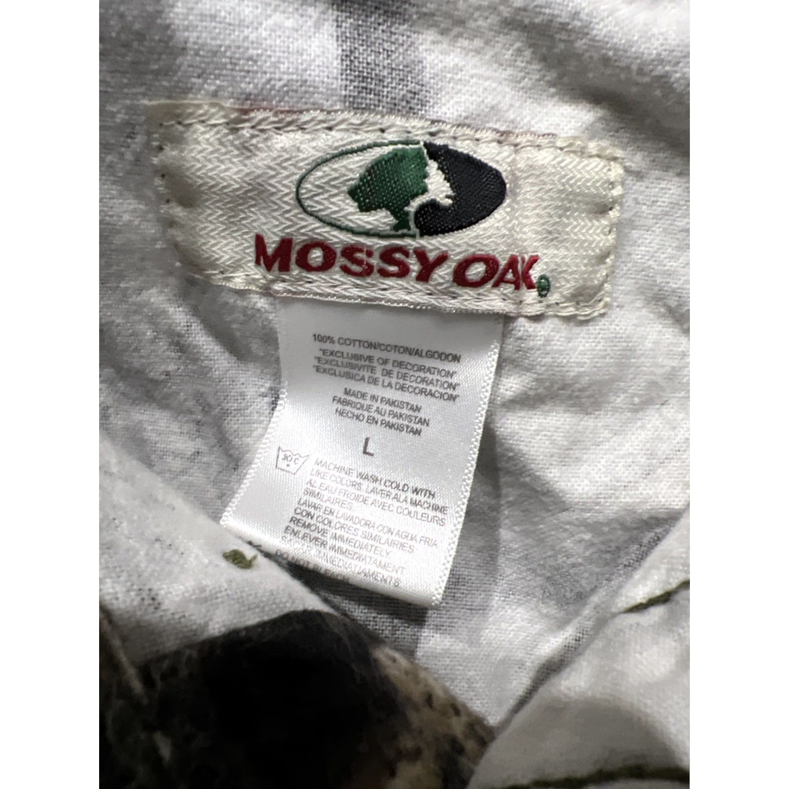 Vintage VINTAGE Mossy Oak Men’s Button-Up Shirt Long Sleeve Fleece Camouflage Country Hunting Large Size US L / EU 52-54 / 3 - 7 Thumbnail