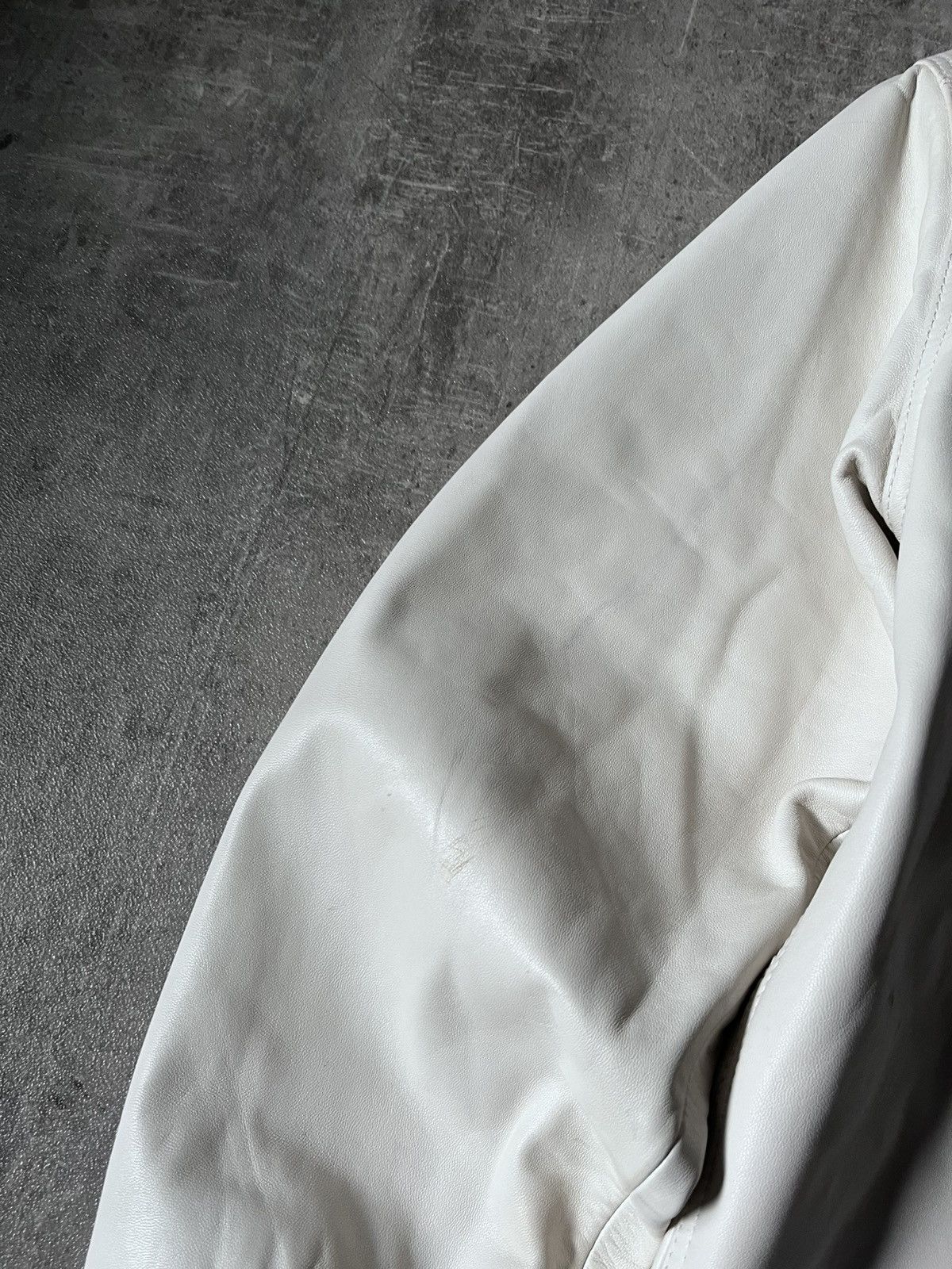 Acne Studios Acne Studios Bia Konst white lamb leather shirt jacket rare Size US M / EU 48-50 / 2 - 16 Thumbnail