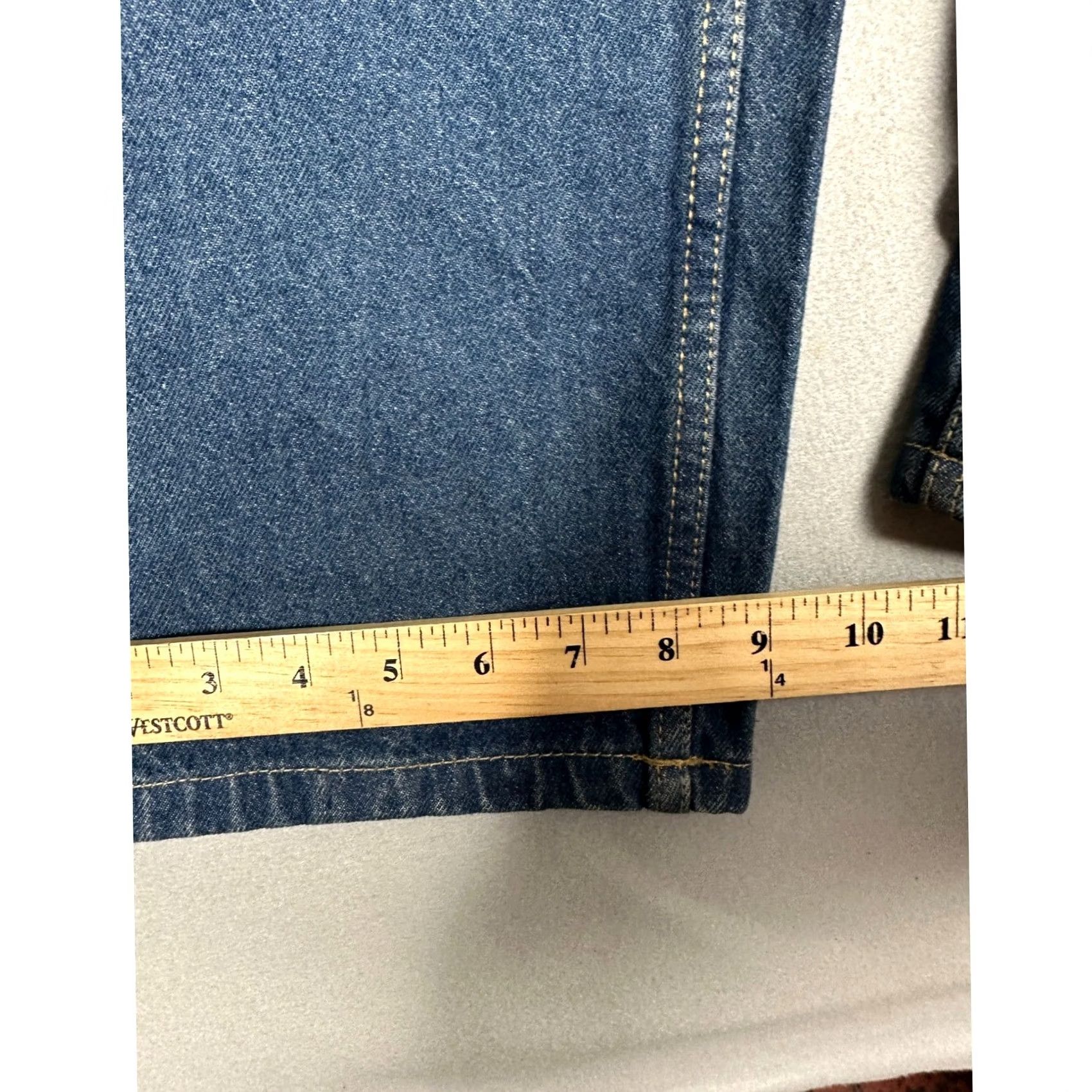 Vintage Harbor Bay Jeans Mens 44x28 Loose Fit Tapered Leg Blue Denim 5-Pocket Pocket Outdoor NEW Size US 44 / EU 60 - 5 Thumbnail