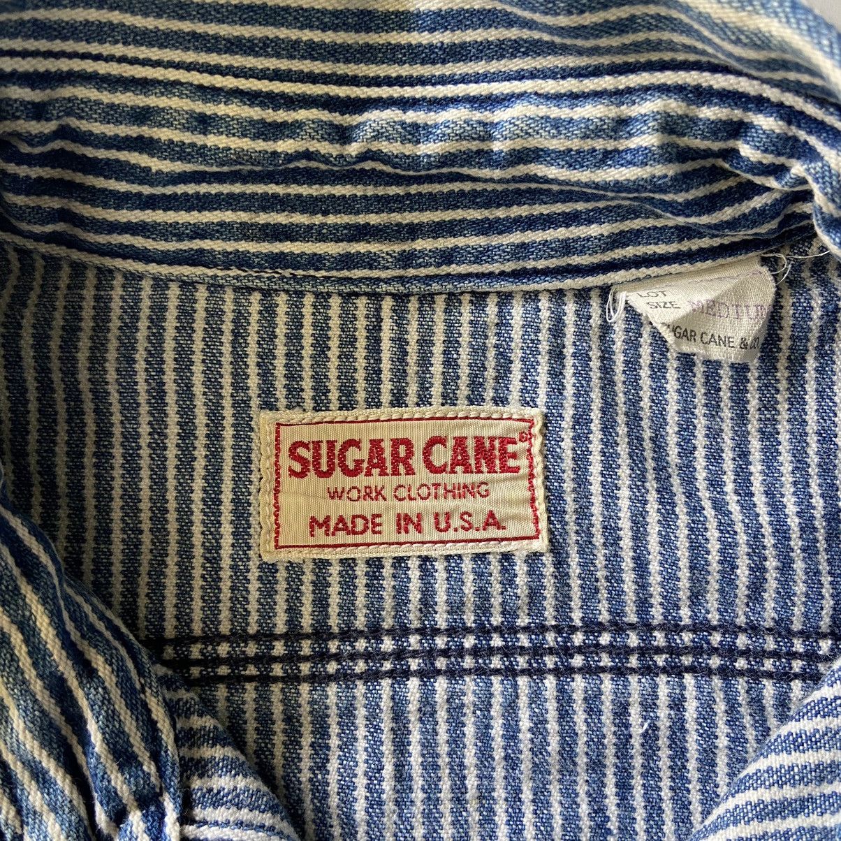 Sugar Cane Sugar Cane Hickory Stripe Work Shirt - Made In USA Size US M / EU 48-50 / 2 - 4 Thumbnail