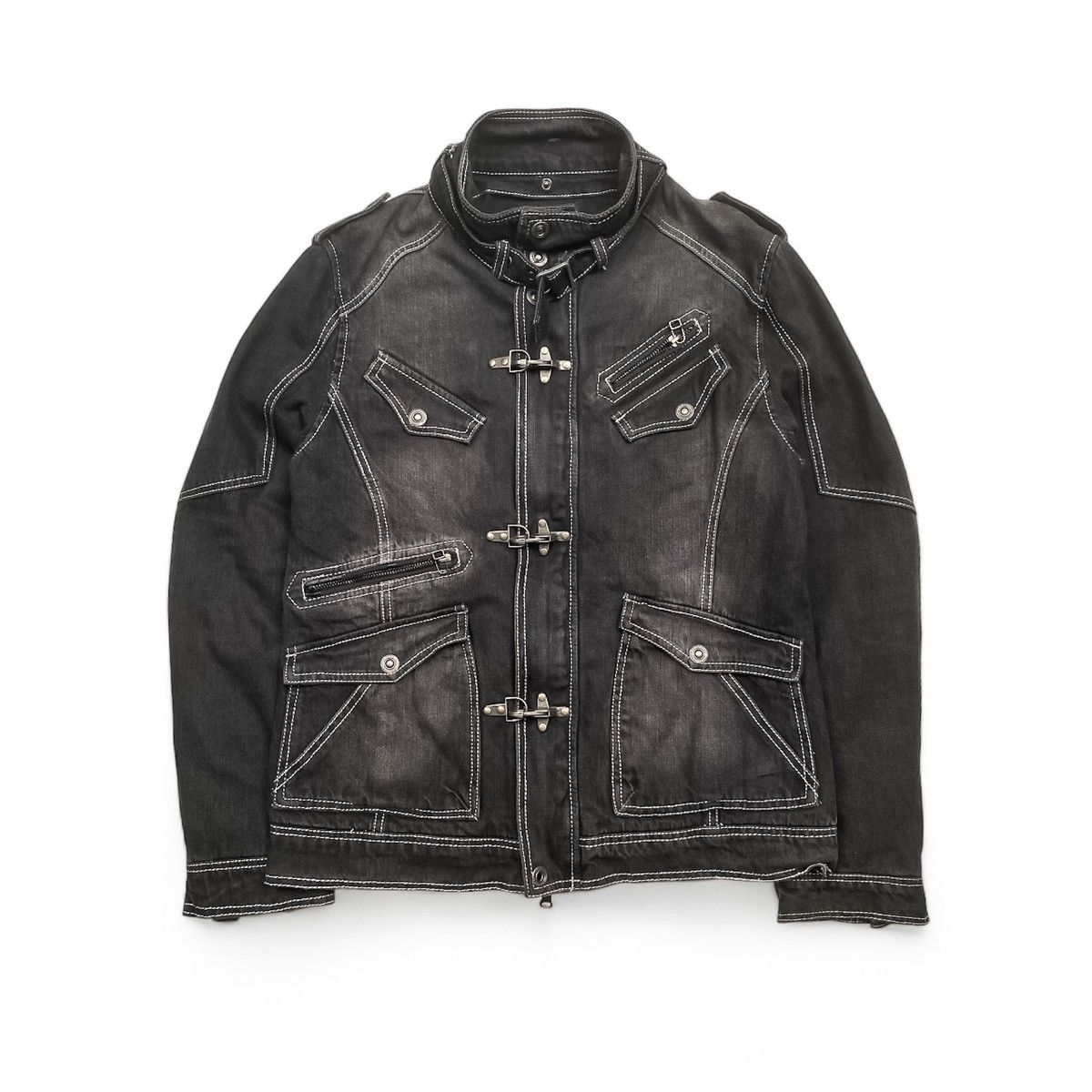 14th Addiction 🧨IN THE ATTIC JACKET TWO IN ONE DENIM JACKET Size US M / EU 48-50 / 2 - 3 Thumbnail
