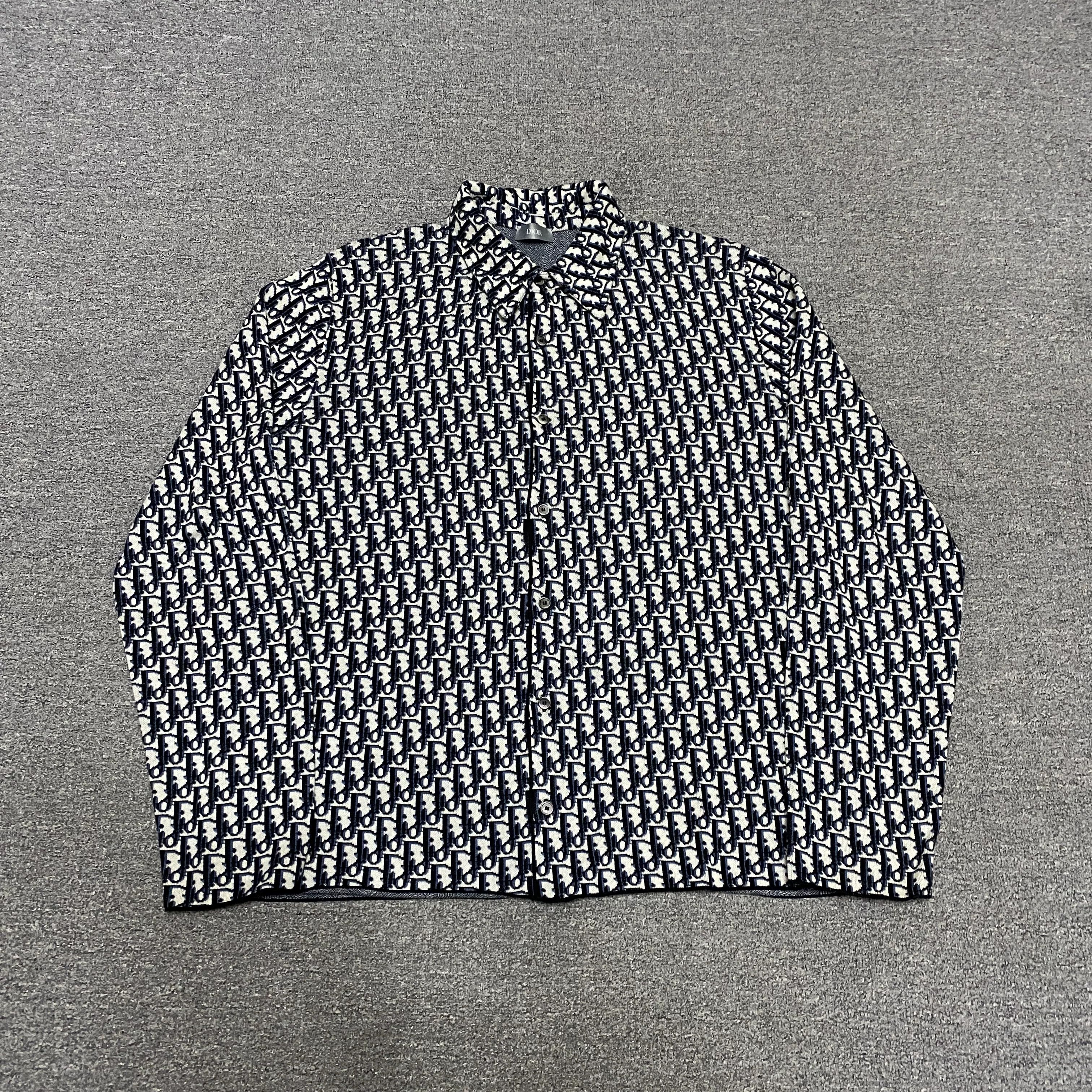 Dior Dior Monogram Knitted Jacket Size US M / EU 48-50 / 2 - 1 Thumbnail