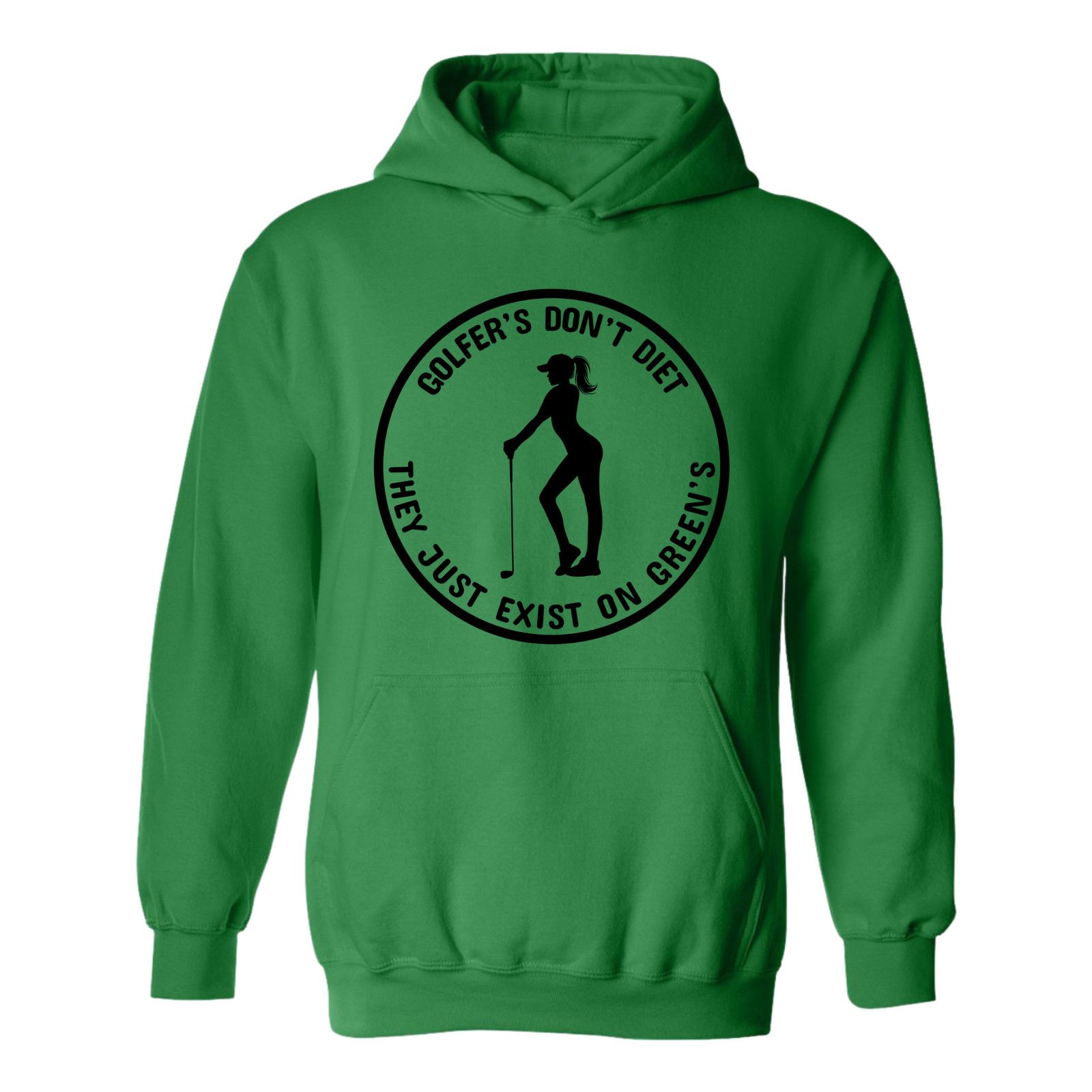 Gildan Golf Hoodie Golfers Dont Diet Funny WOMAN Golfer Sweatshirt Size US L / EU 52-54 / 3 - 7 Thumbnail