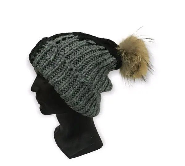 Vintage Caniche Bobble Beanie Hat Size ONE SIZE - 1 Thumbnail