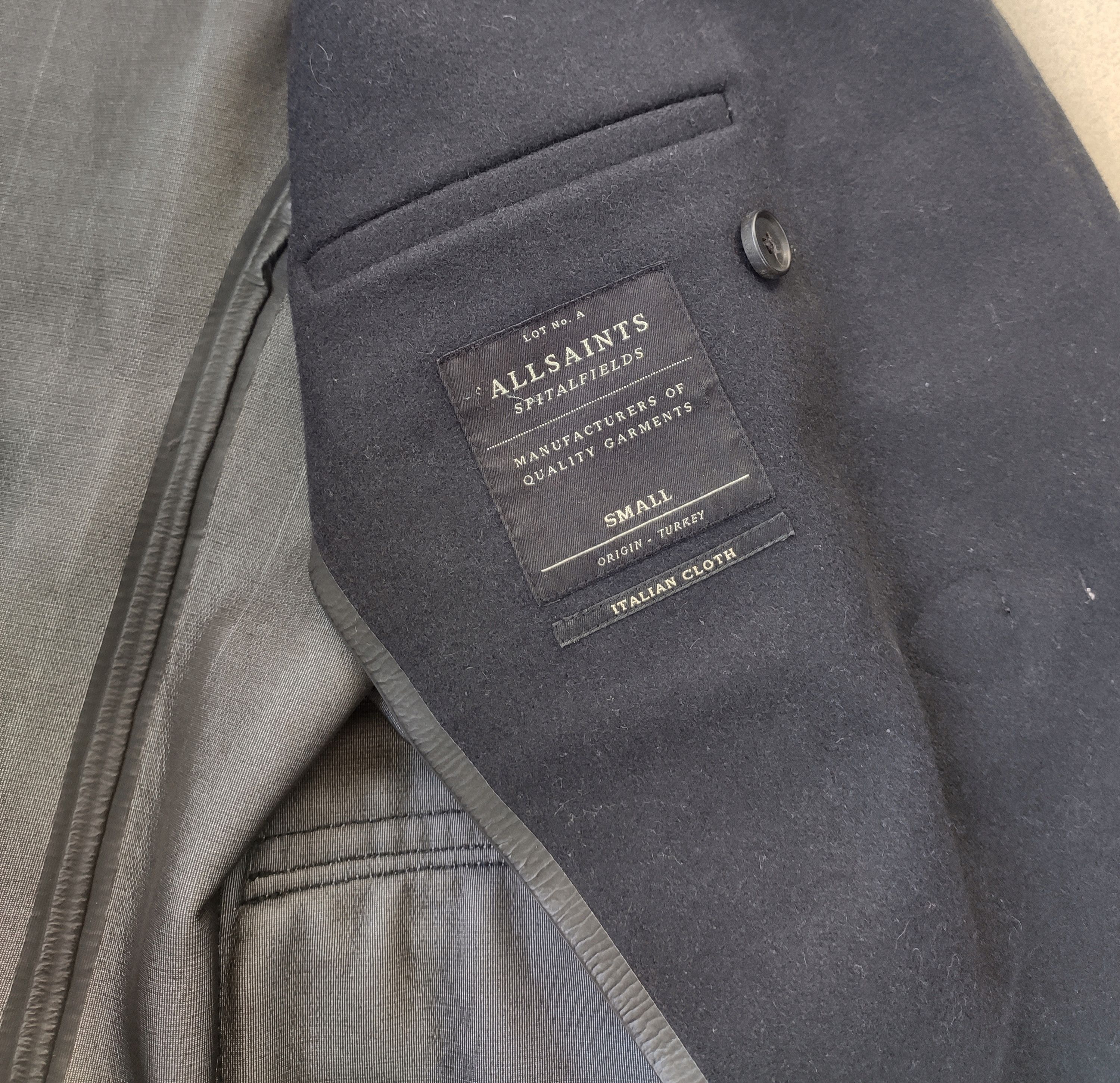 Allsaints AllSaints men wool coat duffle autumn winter Size US S / EU 44-46 / 1 - 6 Thumbnail
