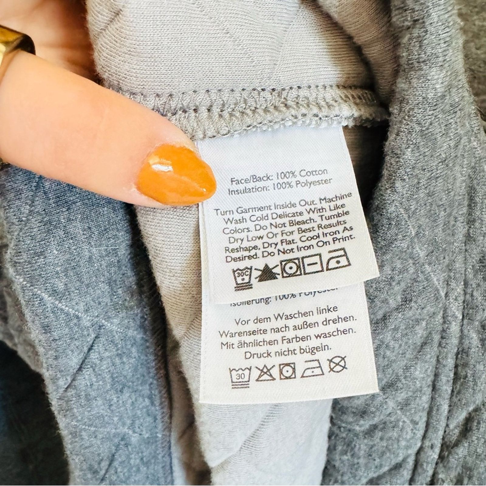 Eddie Bauer EDDIE BAUER Grey Quilted Pocket Pullover Sweatshirt Sweater Size US S / EU 44-46 / 1 - 10 Thumbnail