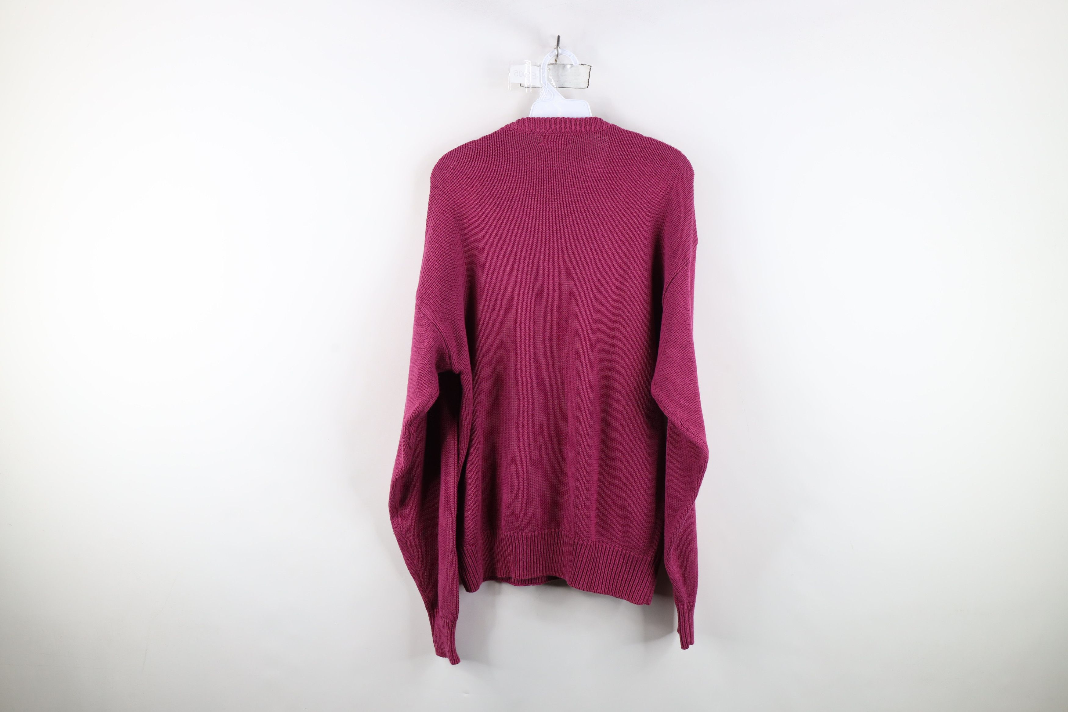 Vintage Vintage 70s 80s Streetwear Geometric Cotton Knit Sweater Size US L / EU 52-54 / 3 - 10 Thumbnail