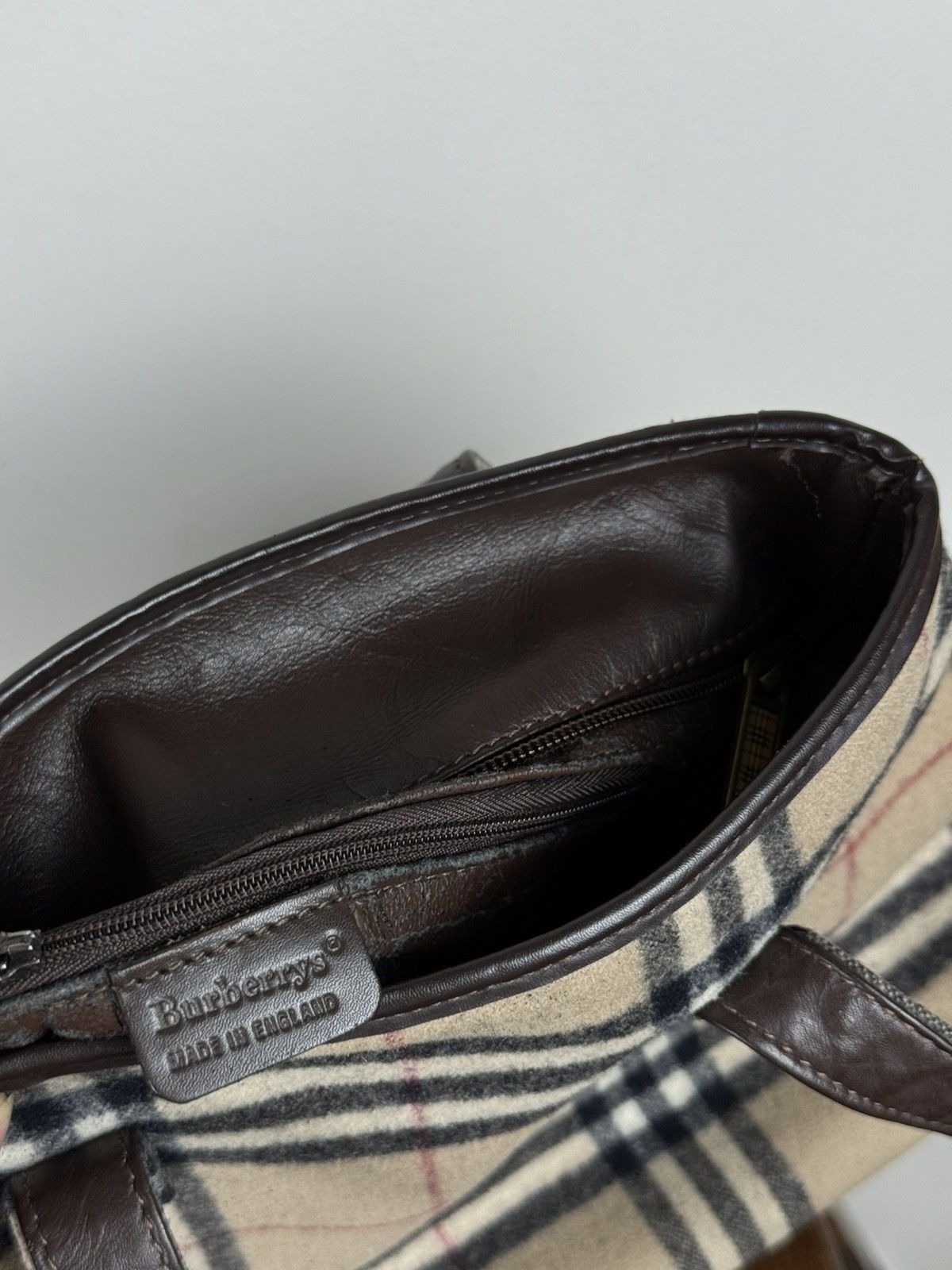 Burberry Vintage wool shoulder bag Burberry Nova Check original item Size ONE SIZE - 5 Thumbnail