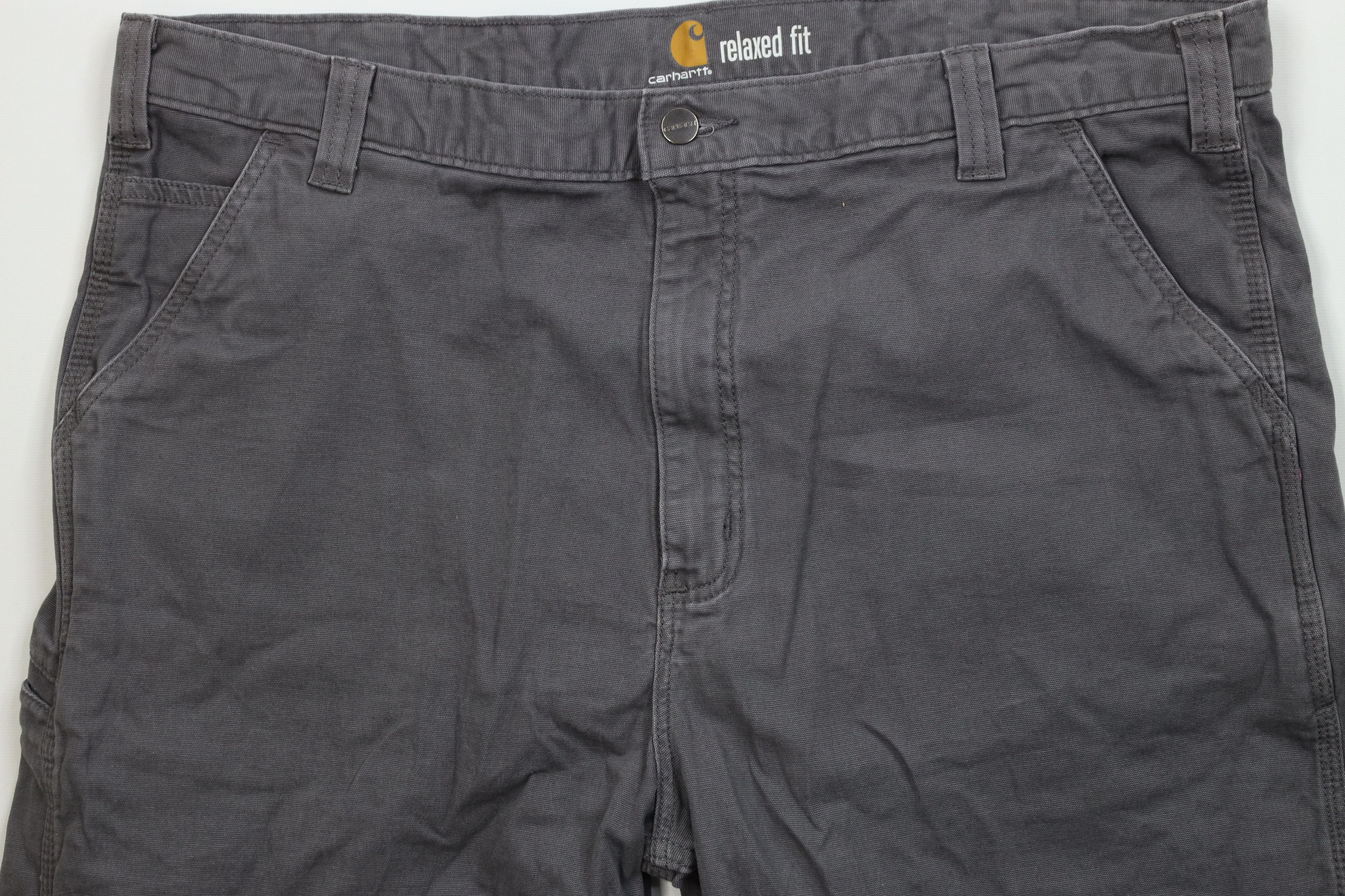 Carhartt Vintage Y2K Carhartt Relaxed Fit Stretch Canvas Shorts Gray Size US 42 / EU 58 - 3 Thumbnail