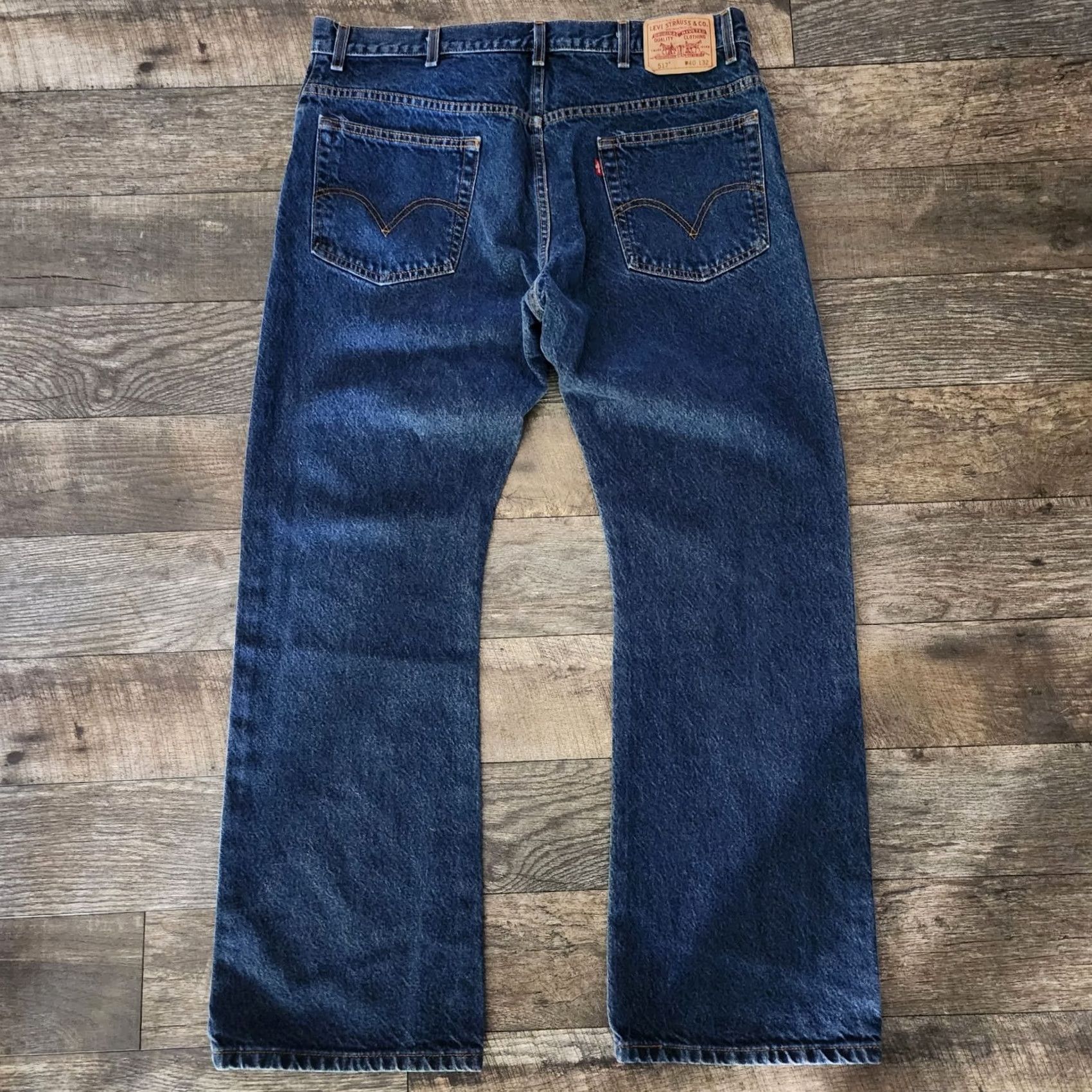 Levi's Levi's 517 Jeans Mens 40x32 Blue Bootcut Medium Wash Western Denim Cowboy Y2K Size US 40 / EU 56 - 6 Thumbnail