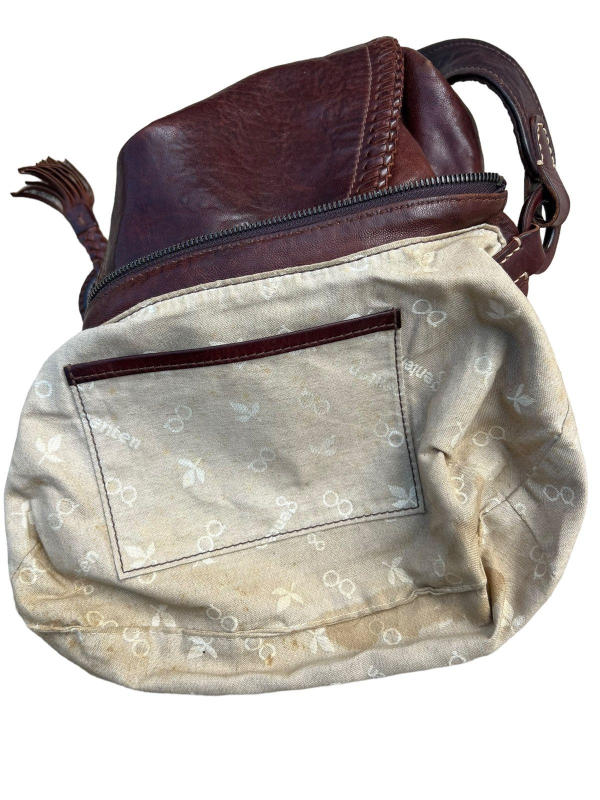 Leather genten Japan Patina Leather Mini Hobo Bag Size ONE SIZE - 15 Thumbnail