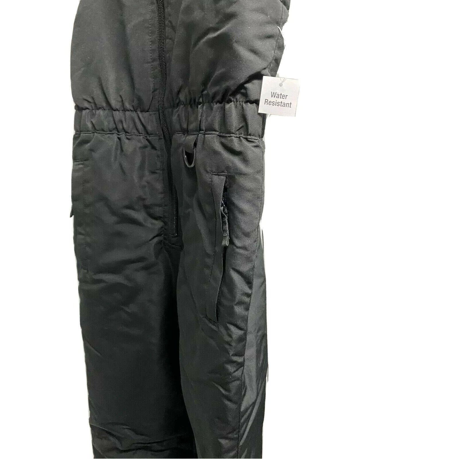 Other Athletech Youth Kids Black Ski Snow Bib Overall XS 4/5 Insul Size 22" - 3 Thumbnail