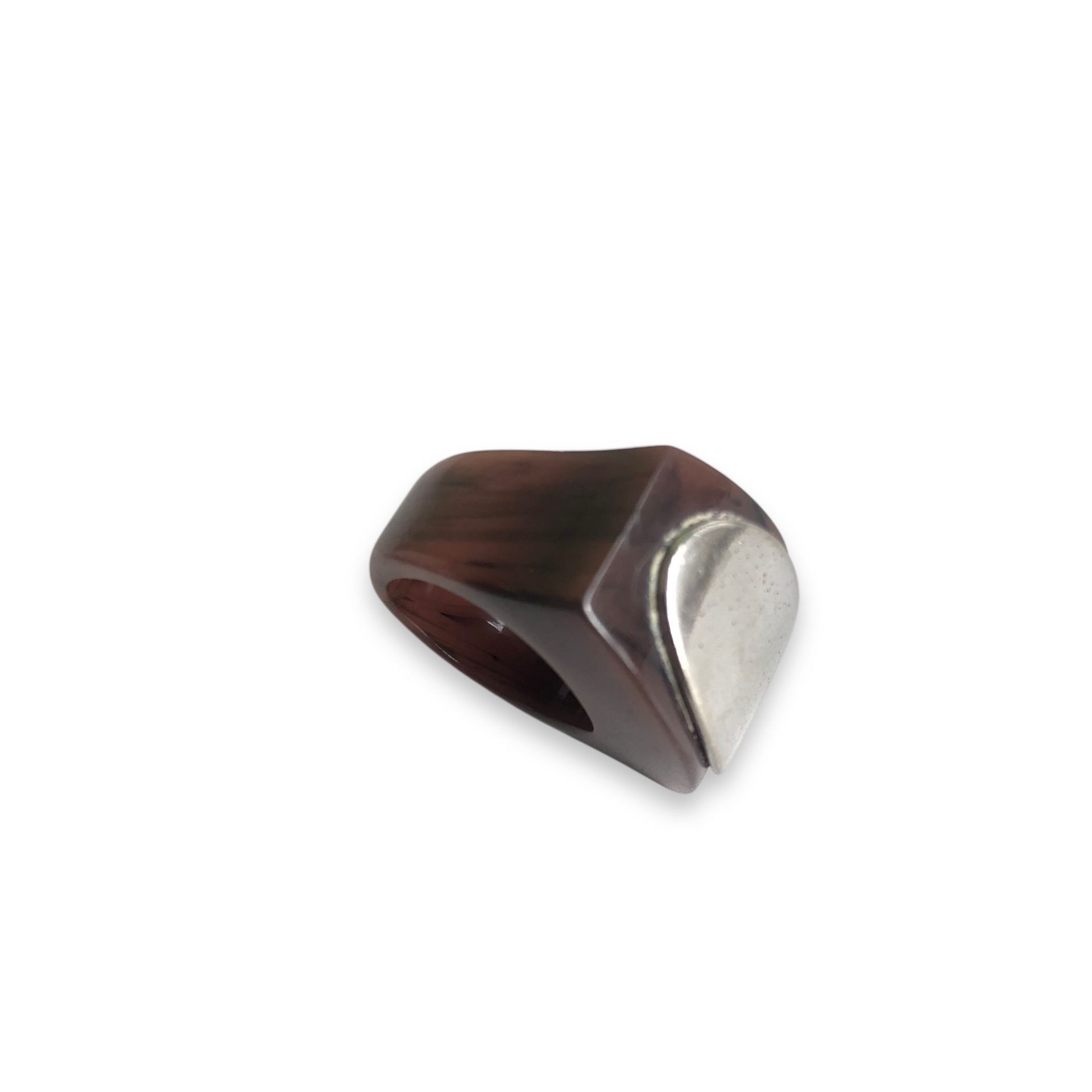 Vintage 🔥Vintage YSL YVES SAINT LAURENT Ceramic Crystal Ring Size ONE SIZE - 5 Thumbnail