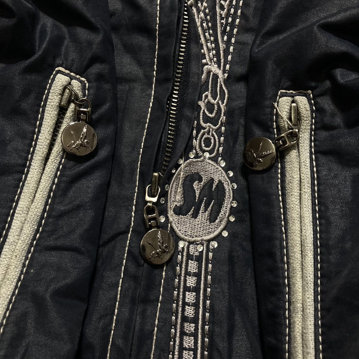 If Six Was Nine SHIMMZNI - Studded Embroidery Design Jacket Vkei Japanese Size M / US 6-8 / IT 42-44 - 6 Thumbnail