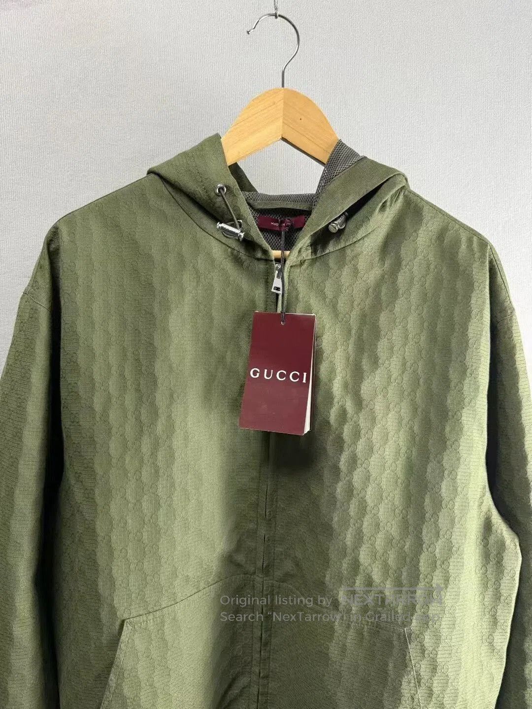 Gucci gucci green quilted zip-up jacket. Size US L / EU 52-54 / 3 - 3 Thumbnail