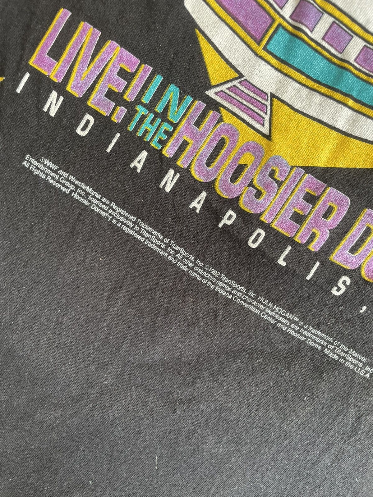 WWF 1992 WWF Wrestlemania VII single stitch tee Size US L / EU 52-54 / 3 - 8 Thumbnail