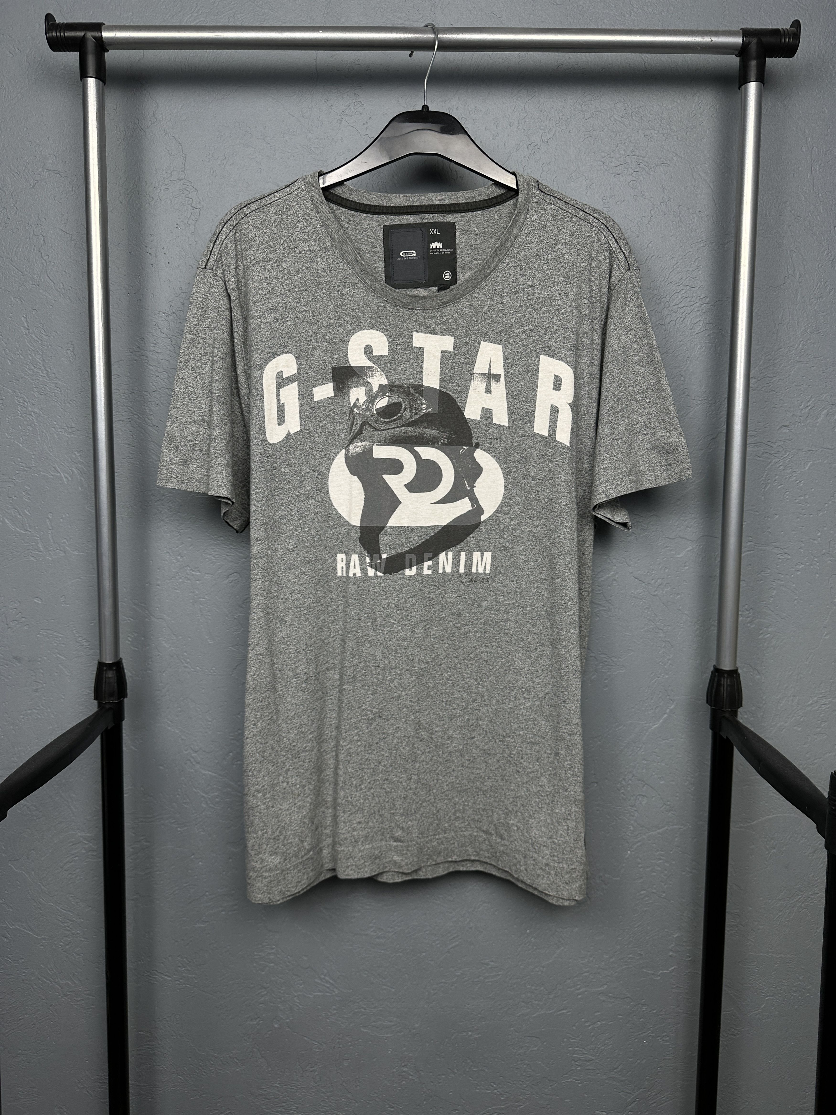 G-Star G Star Raw Mens Destrukt Crew Neck T-Shirt Size US XXL / EU 58 / 5 - 1 Thumbnail