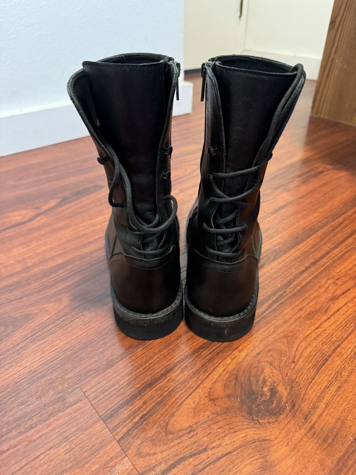Ann Demeulemeester Ann Demeulemeester Back Lace Vitello Boots Size US 9.5 / EU 42-43 - 3 Thumbnail