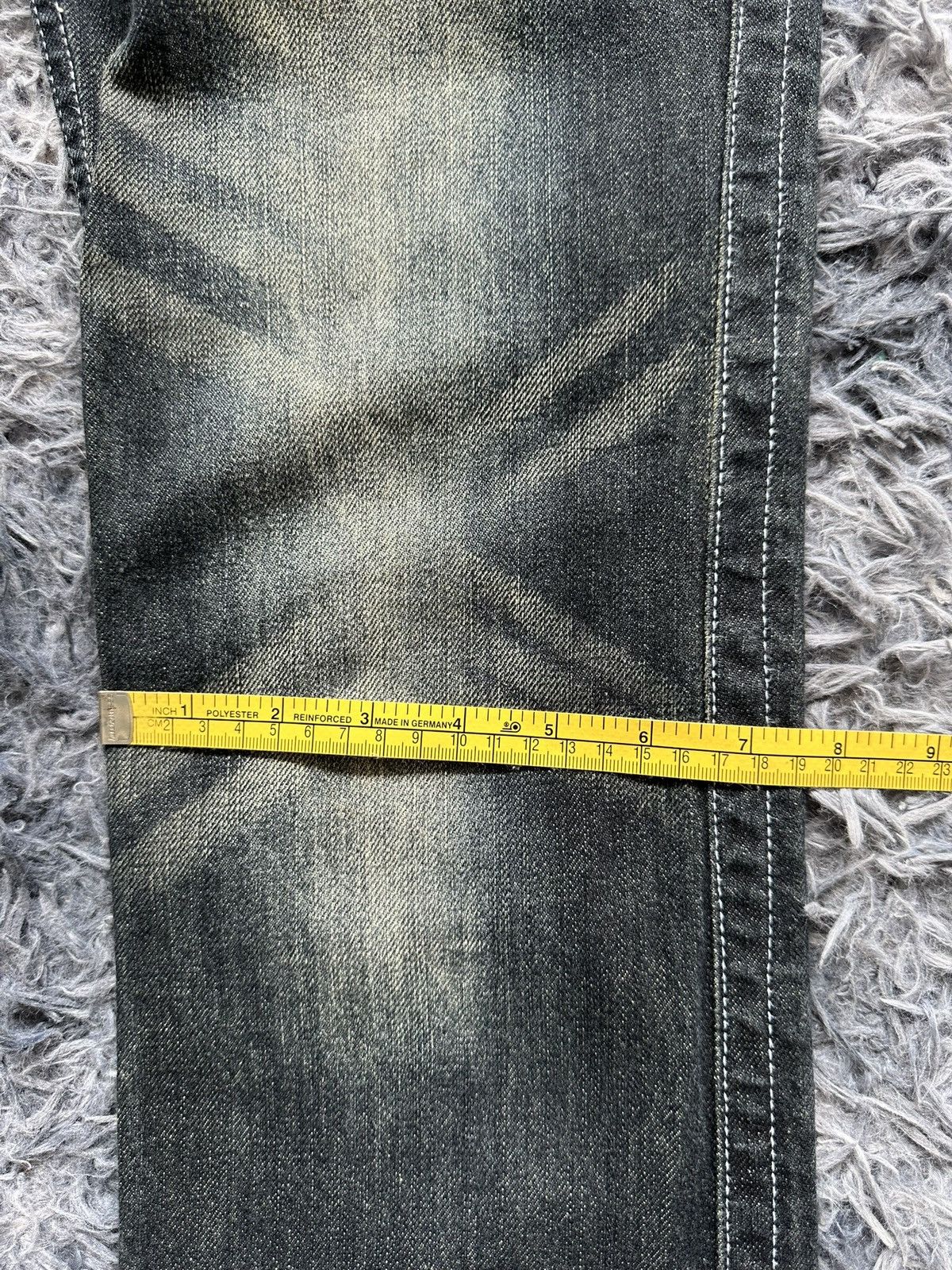 semanticdesign Early 00's Semanticdesign - J-rock whiskered jeans Size US 30 / EU 46 - 18 Thumbnail