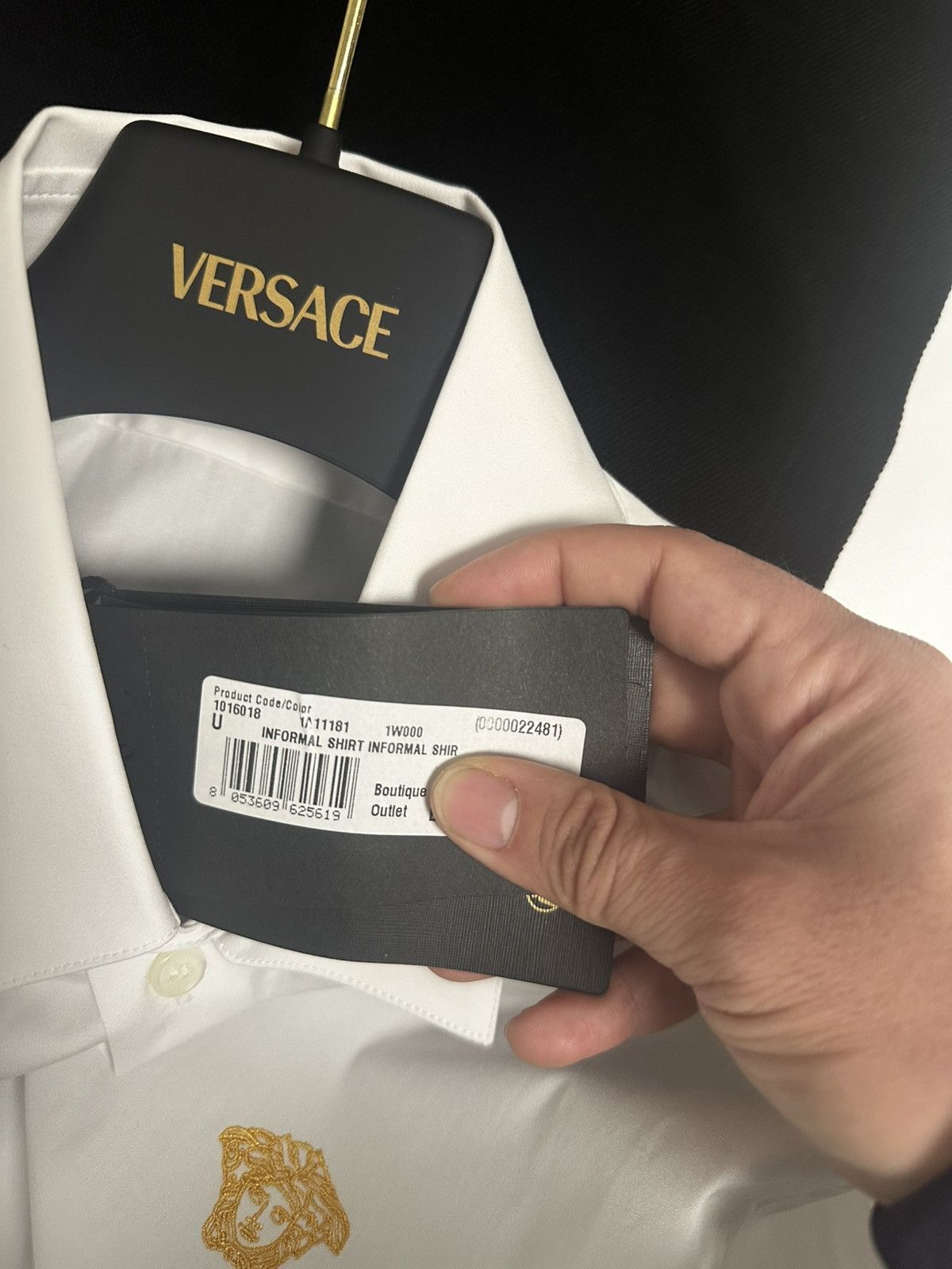 Versace Versace White Formal Shirt Size US M / EU 48-50 / 2 - 8 Thumbnail